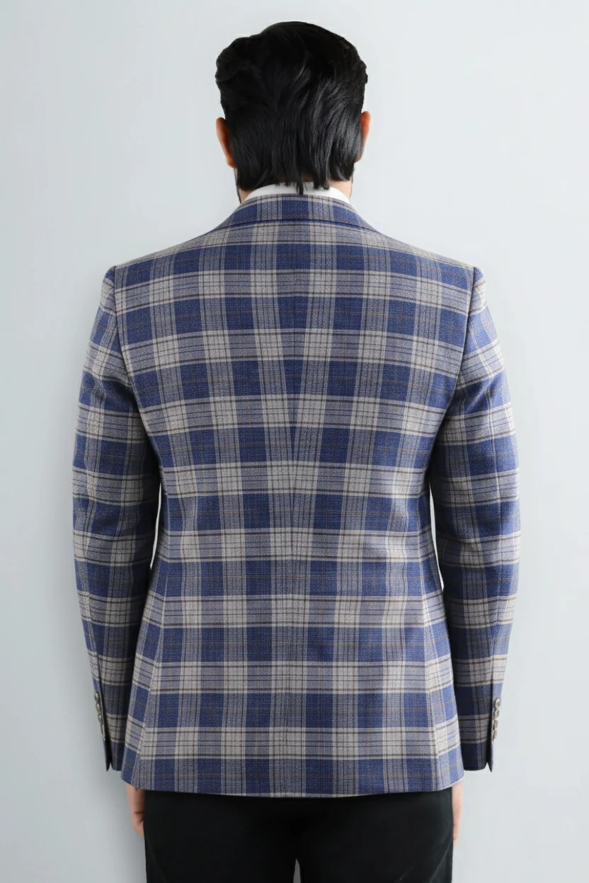 Blue Check Blazer - Image 4