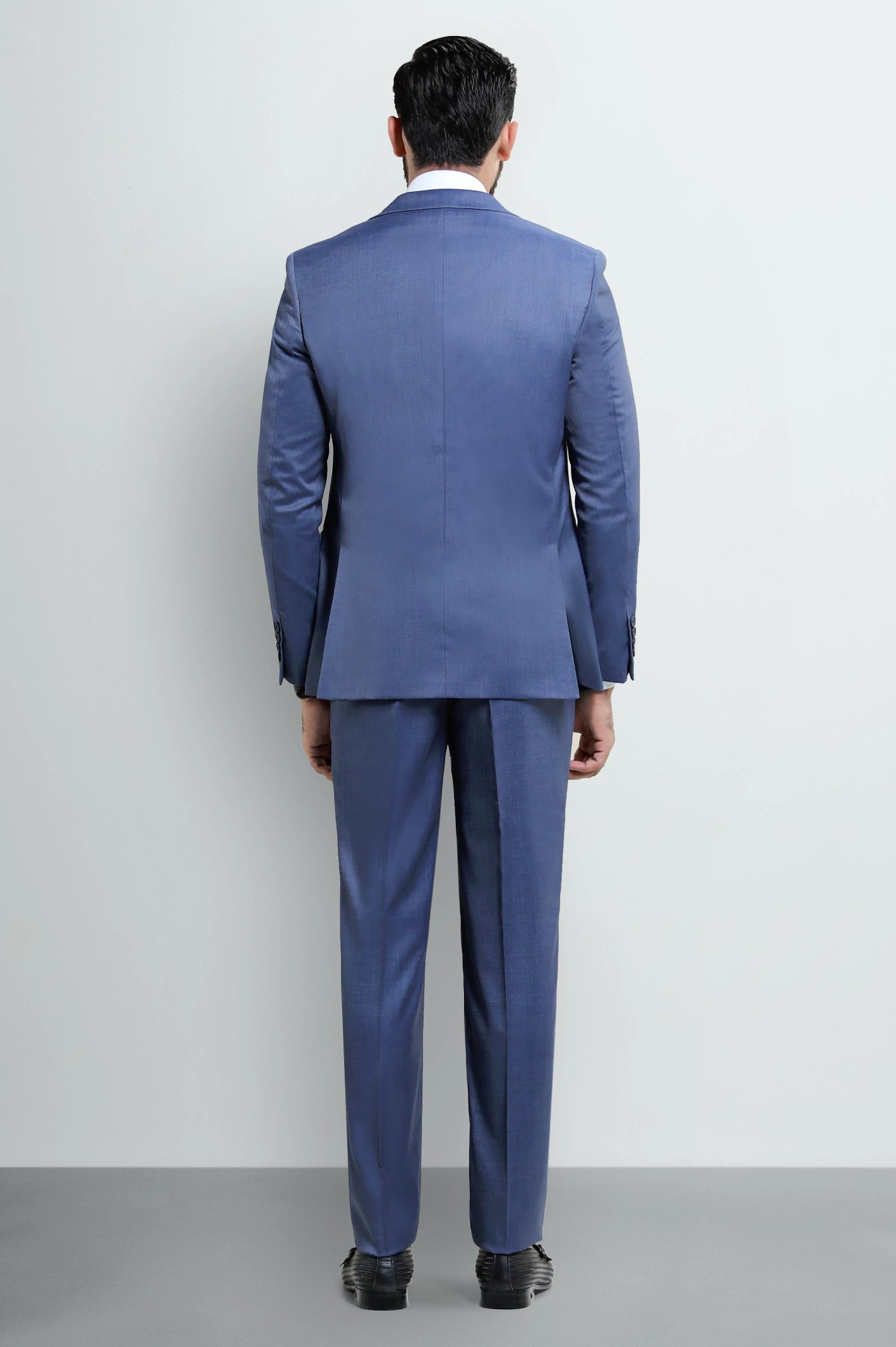 Mens Blue Plain 2PC Suit - Image 4
