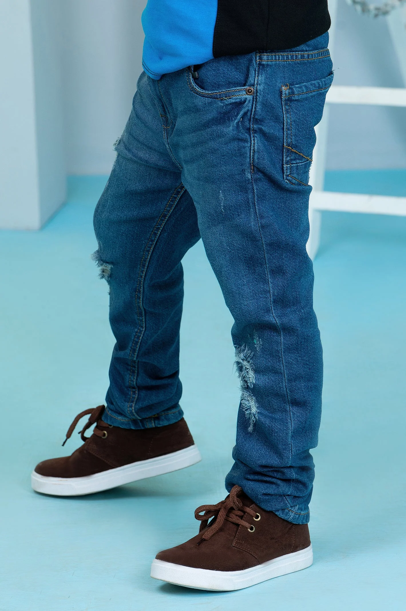 Blue Relaxed Fit Denim Jeans - Image 2