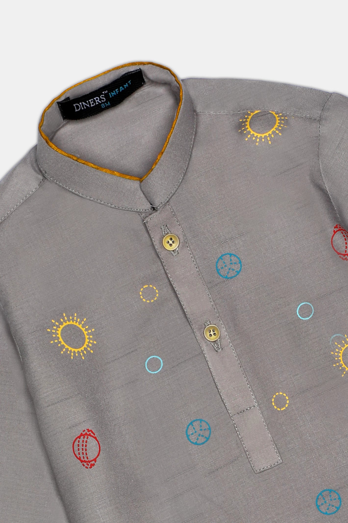 Light Grey Infant Kurta Shalwar - Image 2