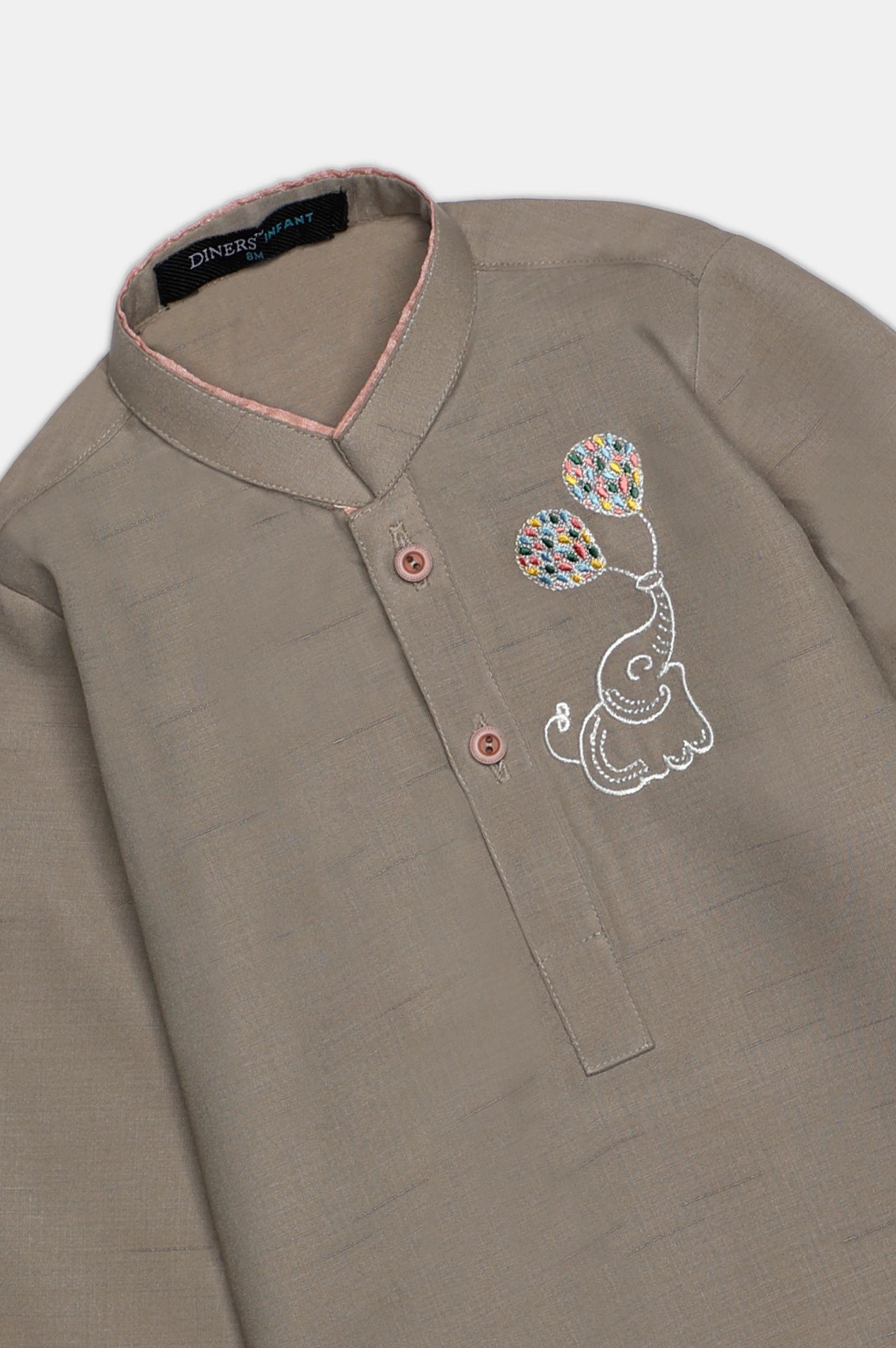 Beige Infant Kurta Shalwar - Image 2