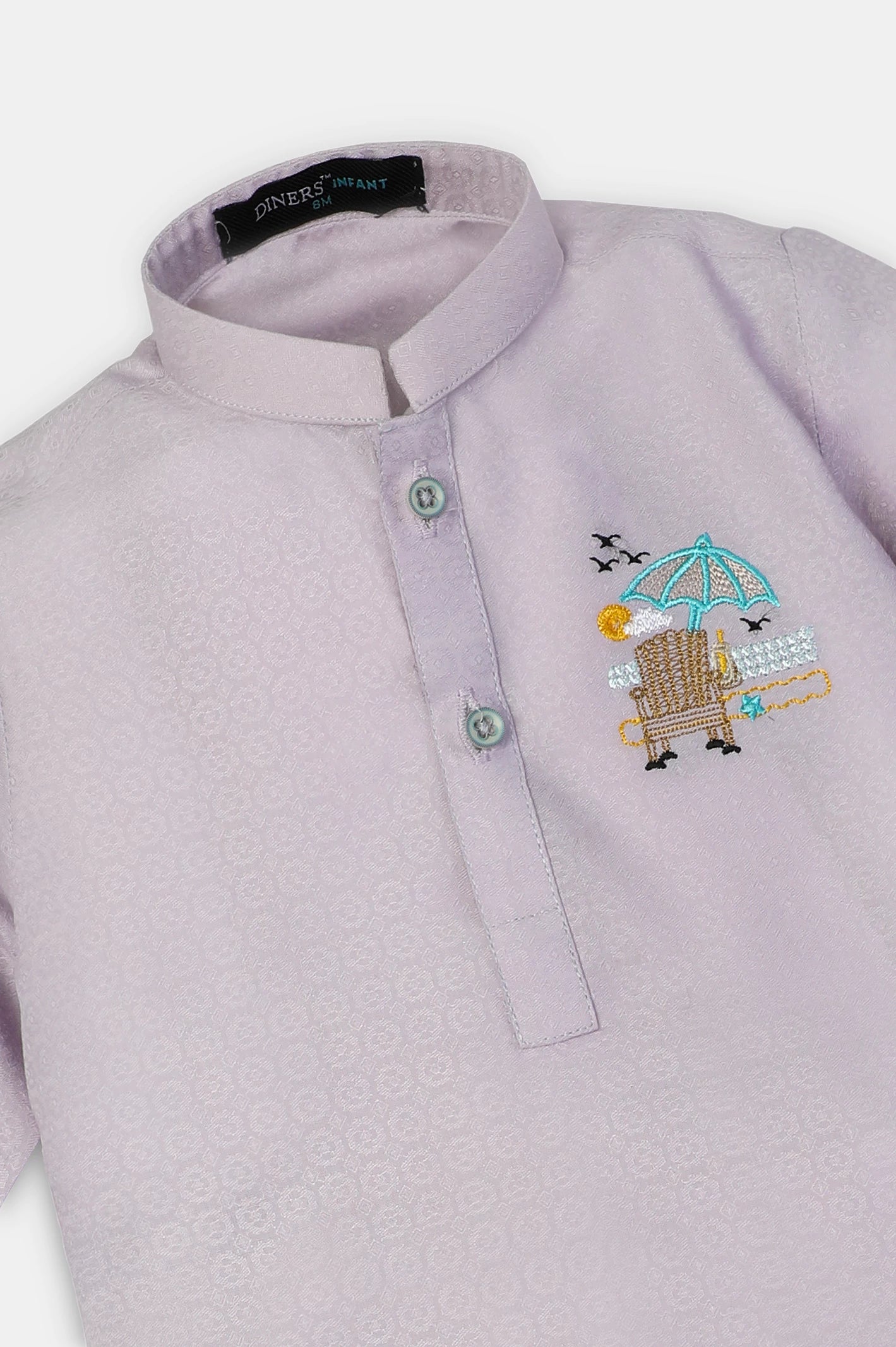 Light Purple Infant Kurta Shalwar - Image 2