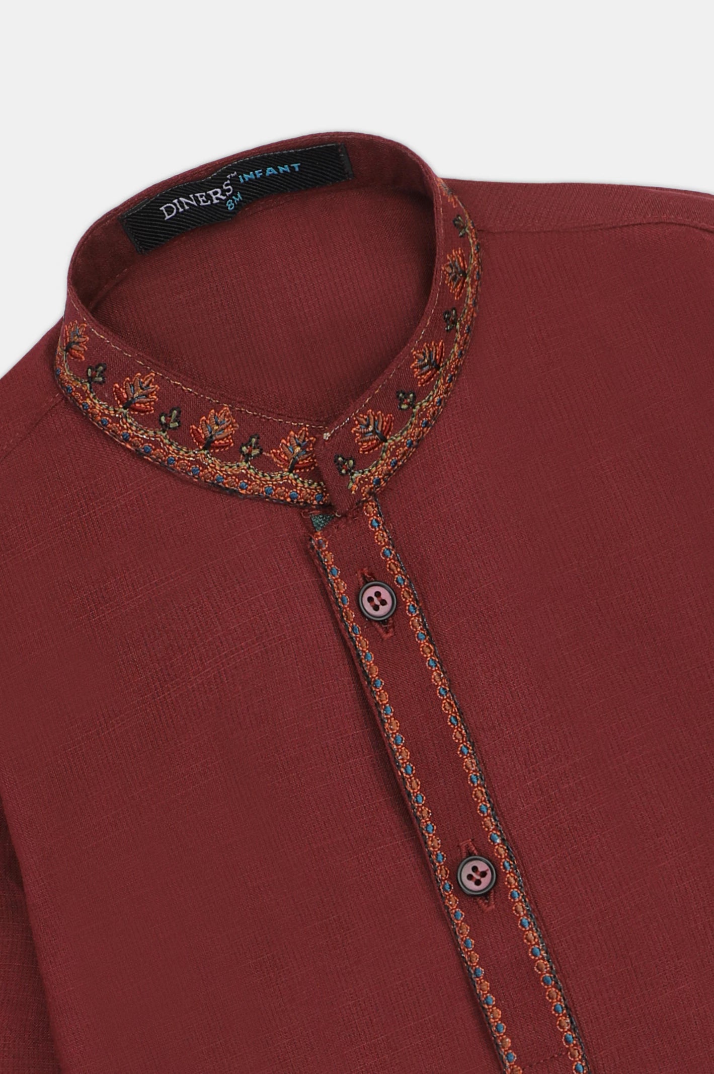 Maroon Infant Kurta Shalwar - Image 2