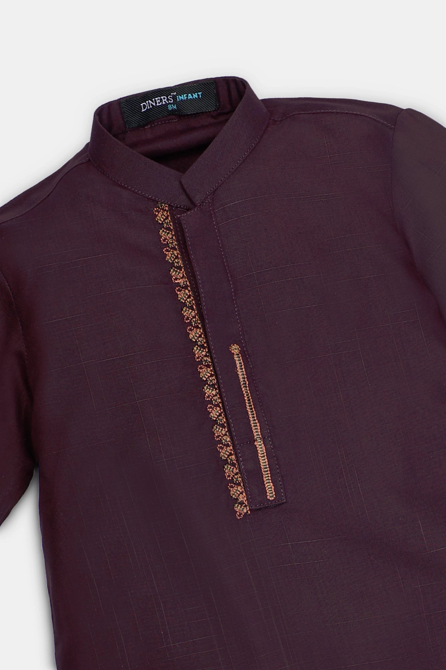 Dark Purple Infant Kurta Shalwar - Image 2