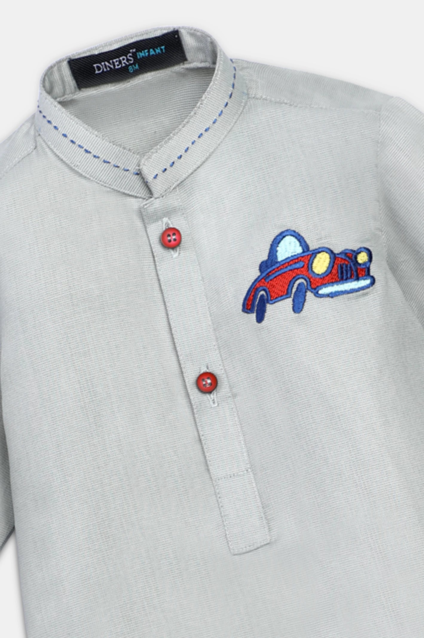 Light Grey Infant Kurta Shalwar - Image 3