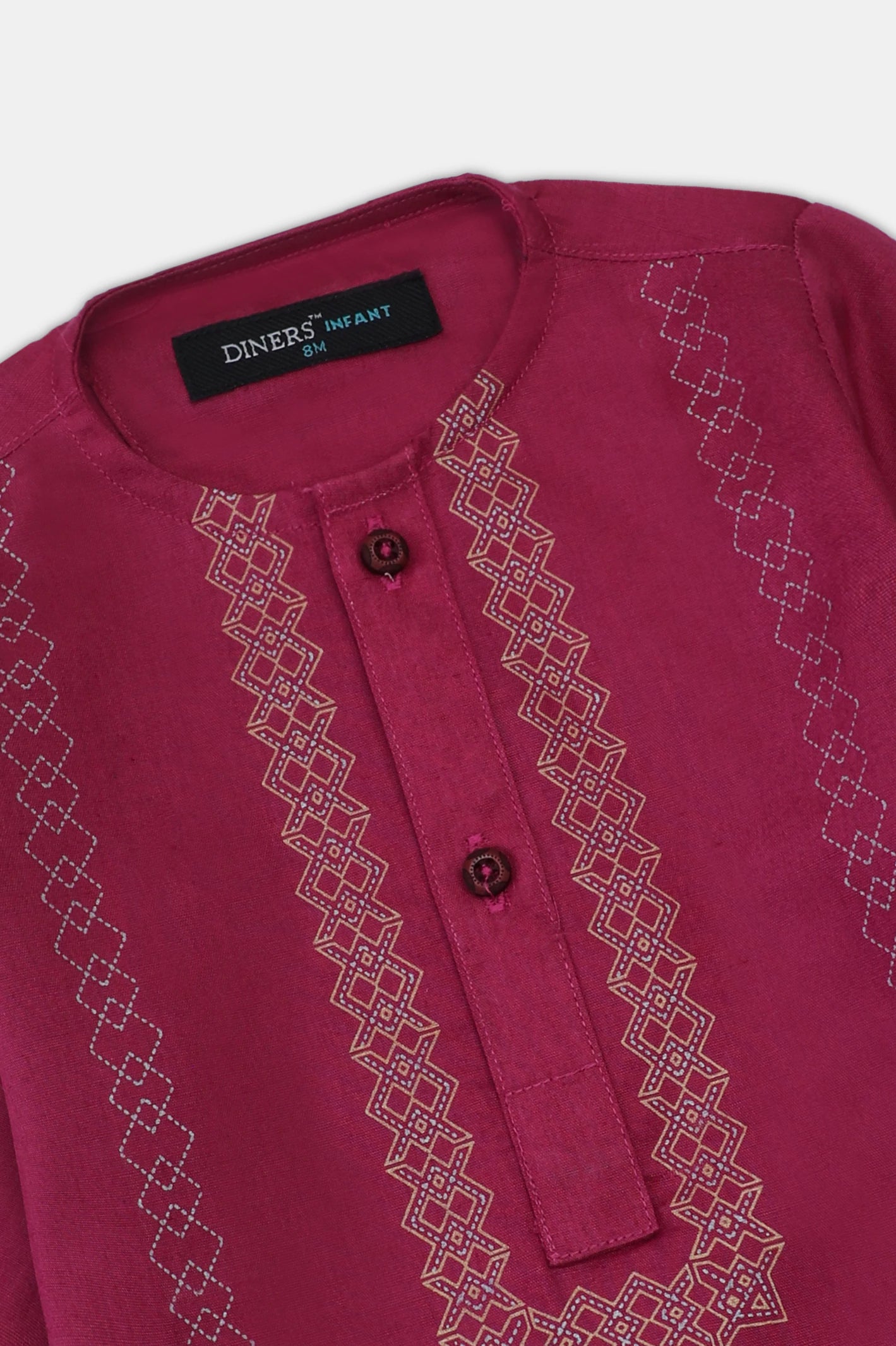 Purple Infant Screen Printed  Kurta Shalwar - Image 2