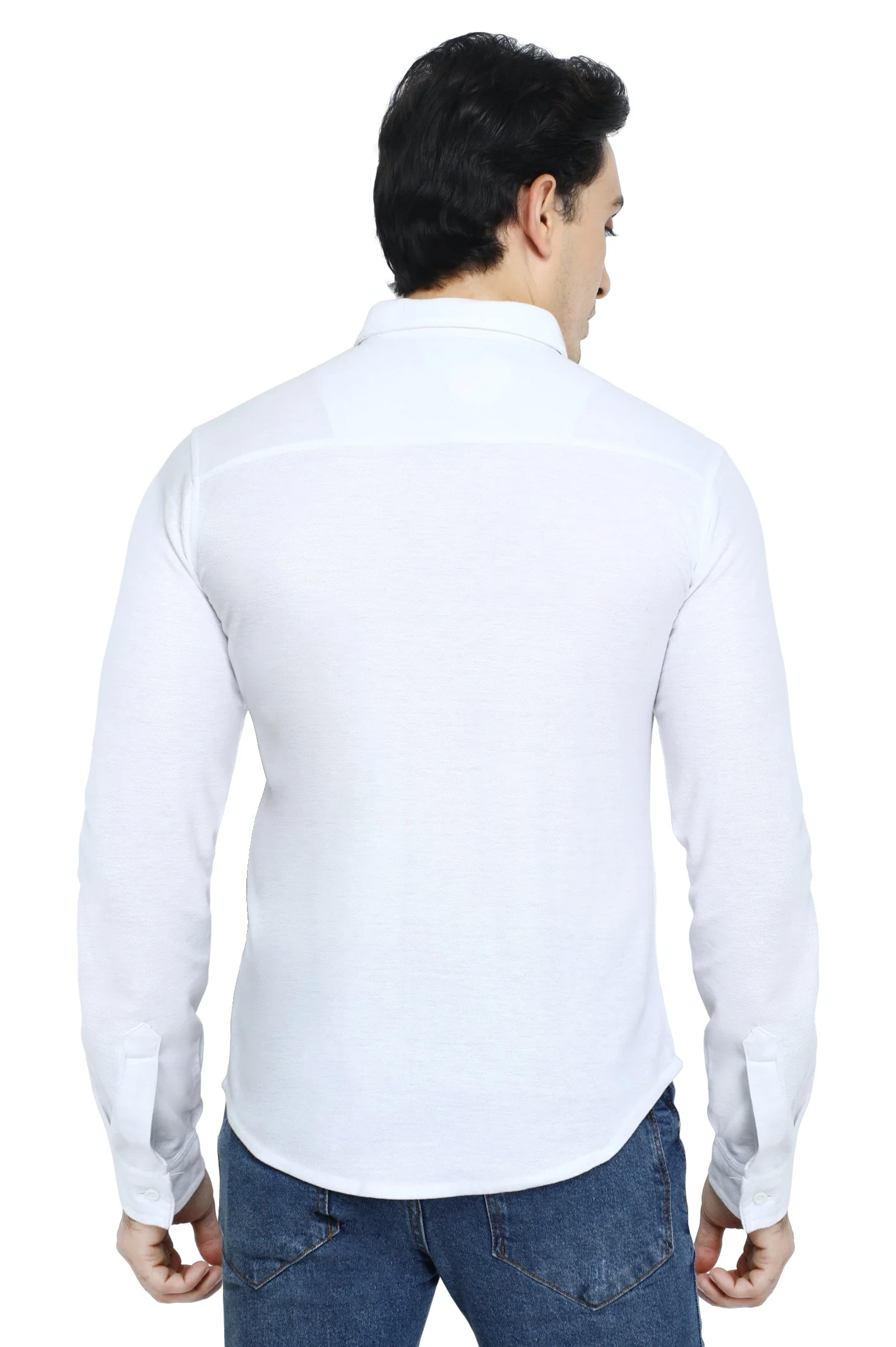 White Casual Shirt - Image 3