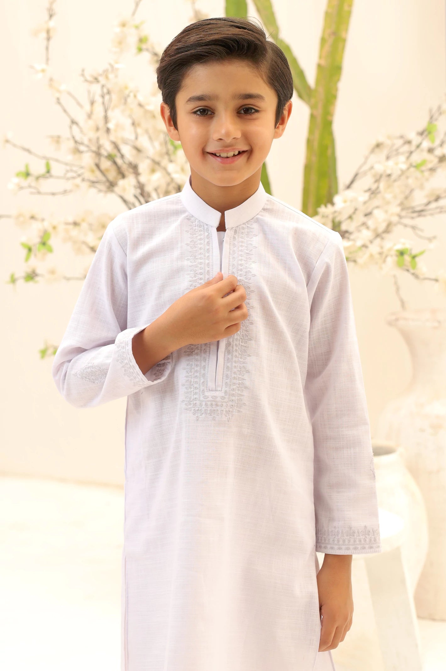 White Boys Kurta Pajama