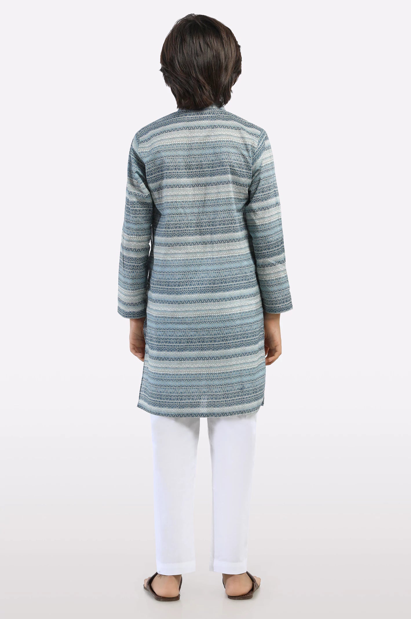 Grey Boys Kurta Pajama - Image 4