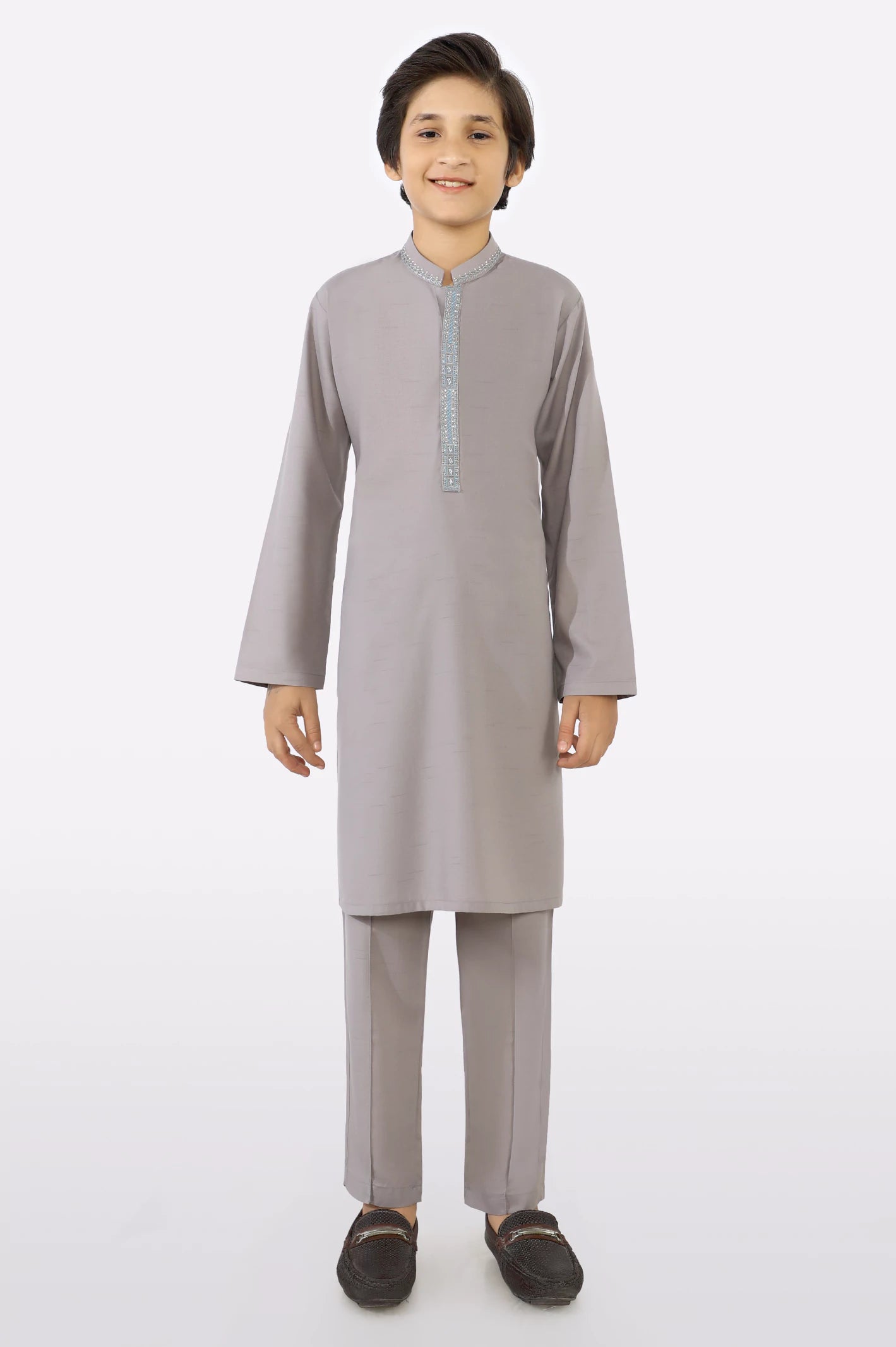 Light Grey Boys Kurta Pajama
