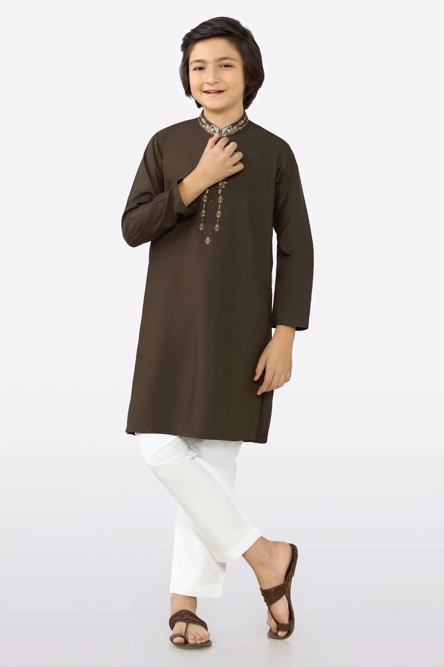 Brown Boys Kurta Pajama