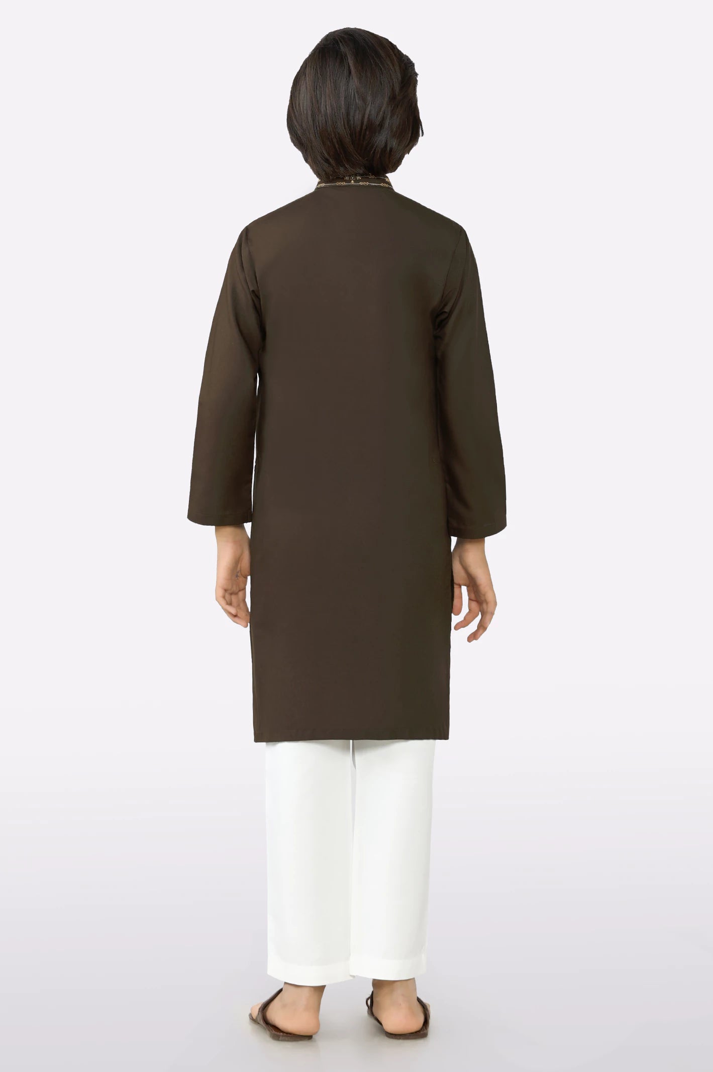 Brown Boys Kurta Pajama - Image 4