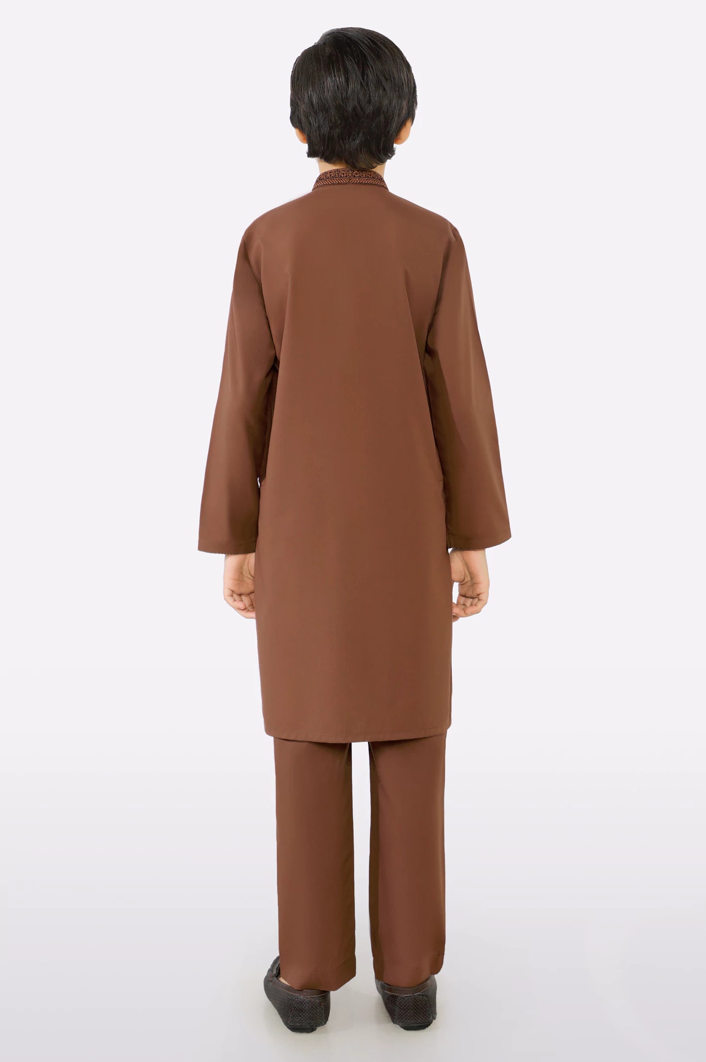 Light Brown Boys Kurta Pajama - Image 4