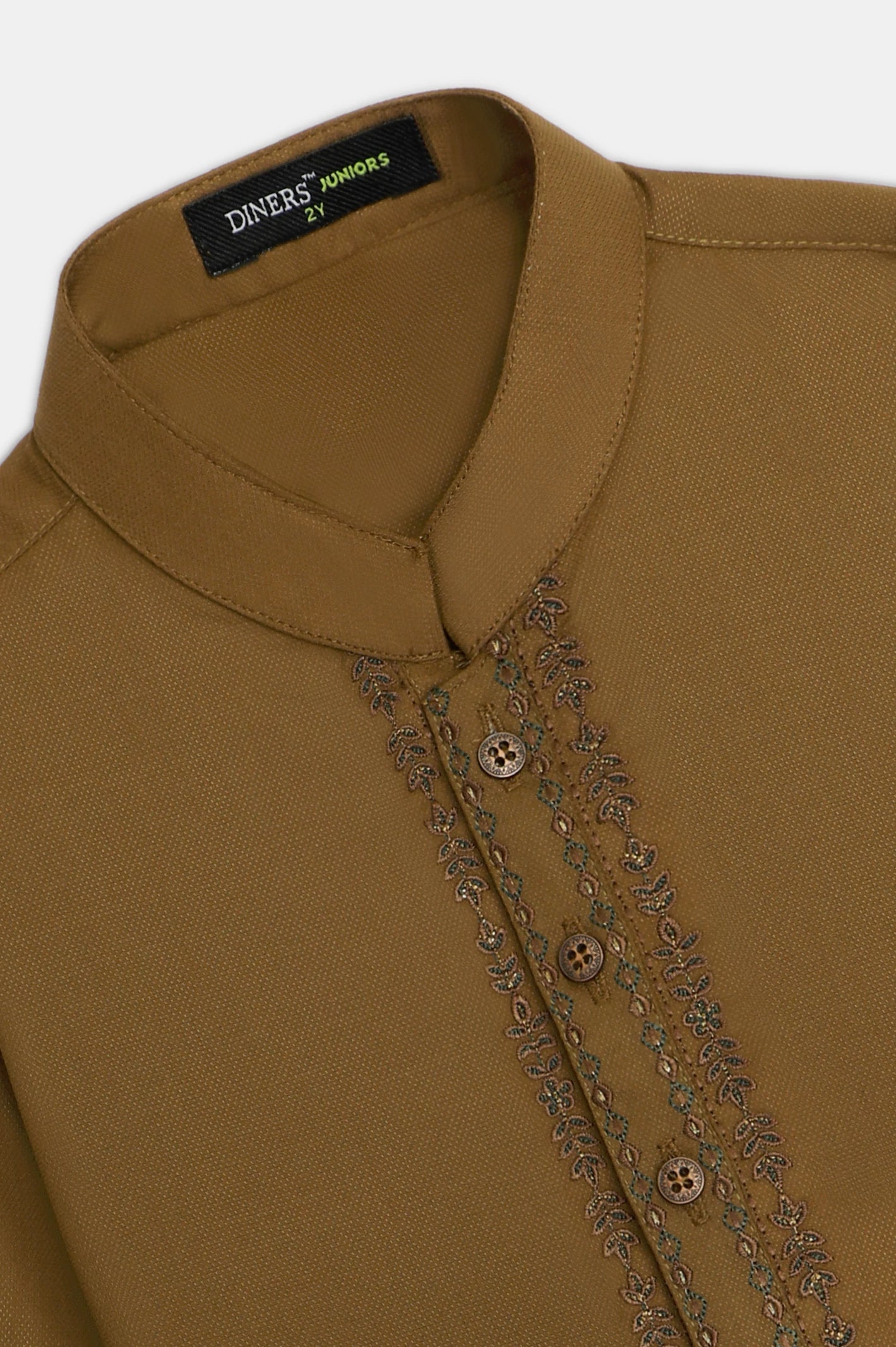Light Brown Boys Kurta Pajama - Image 2