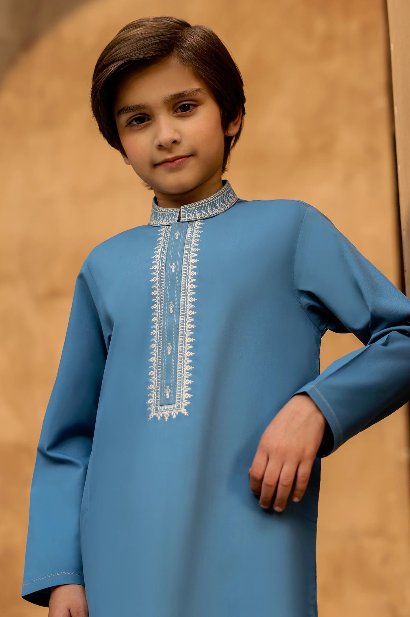 Blue Boys Kurta Pajama - Image 2