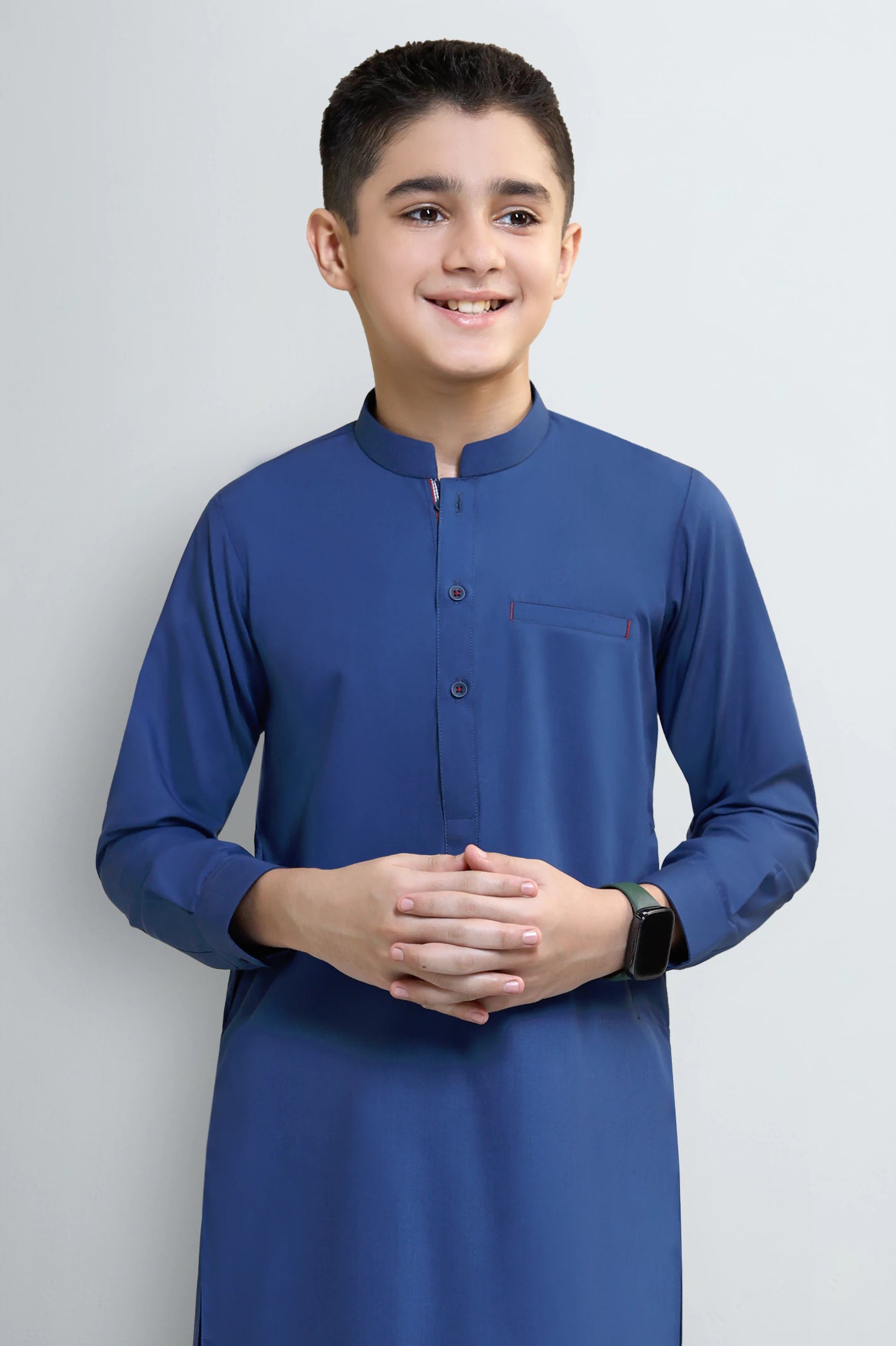 Royal Blue Boys Kameez Shalwar - Image 2
