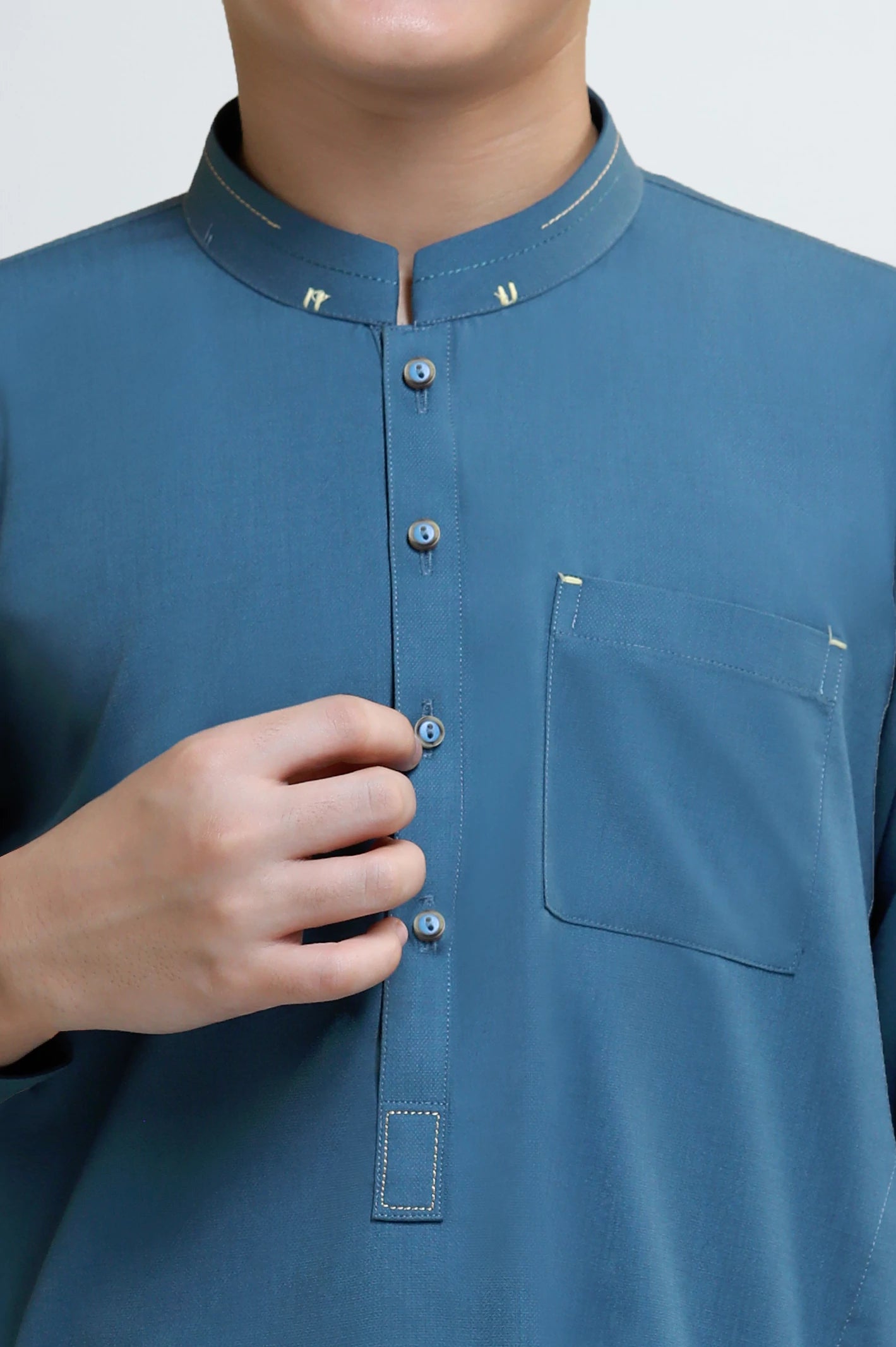 Green Boys Kurta Pajama - Image 3