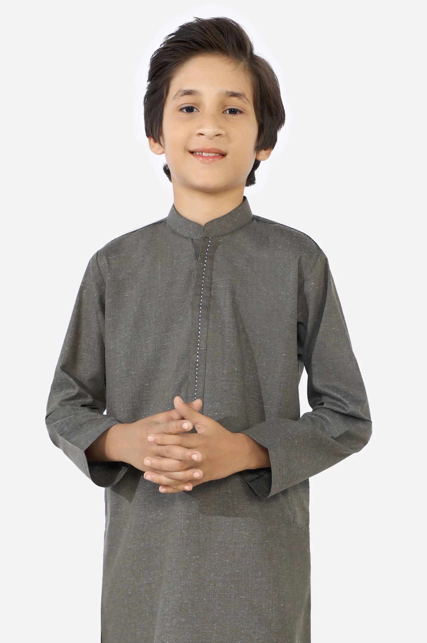 Dark Green Boys Kameez Shalwar - Image 2