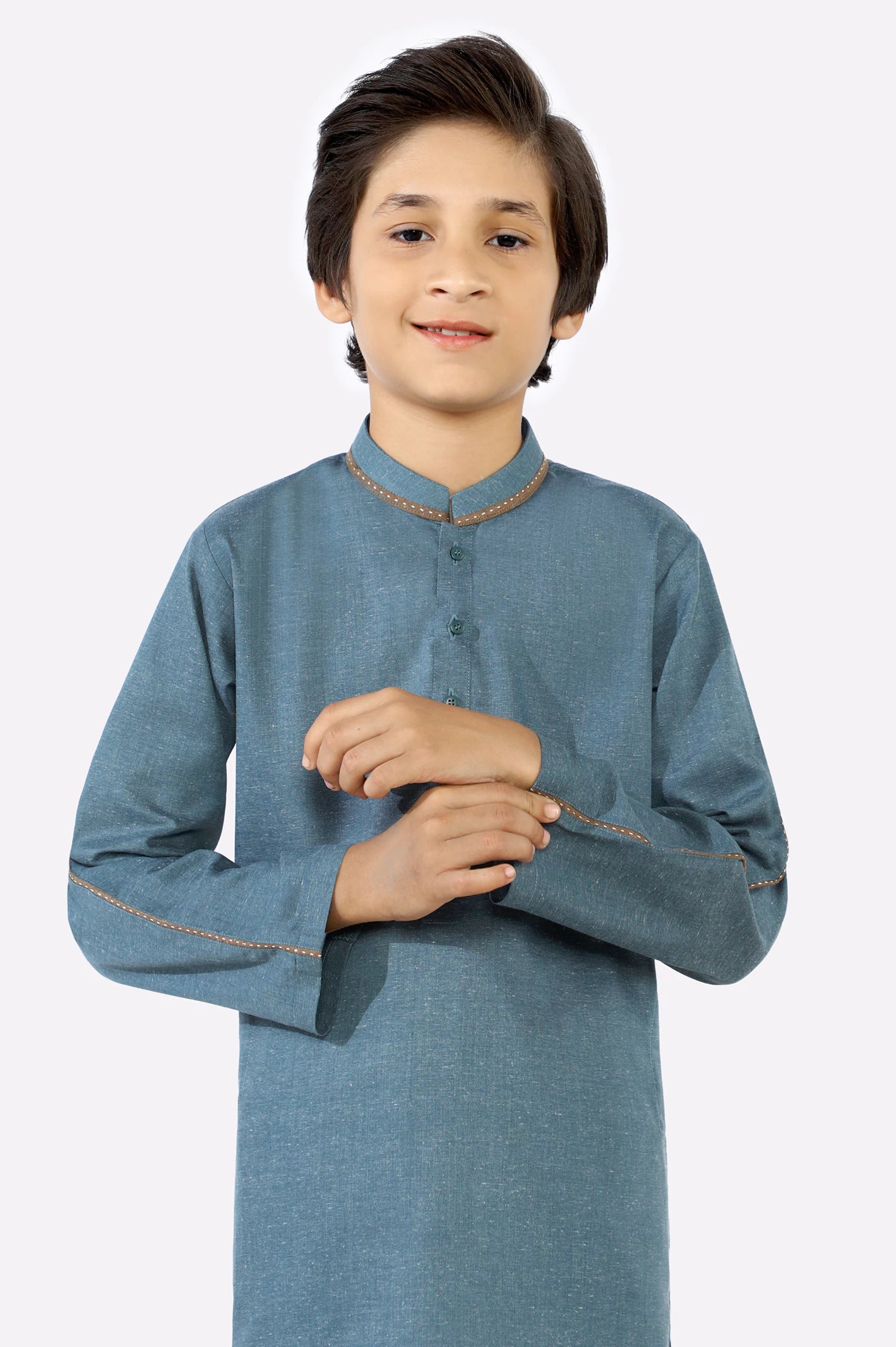 Green Boys Kameez Shalwar - Image 2