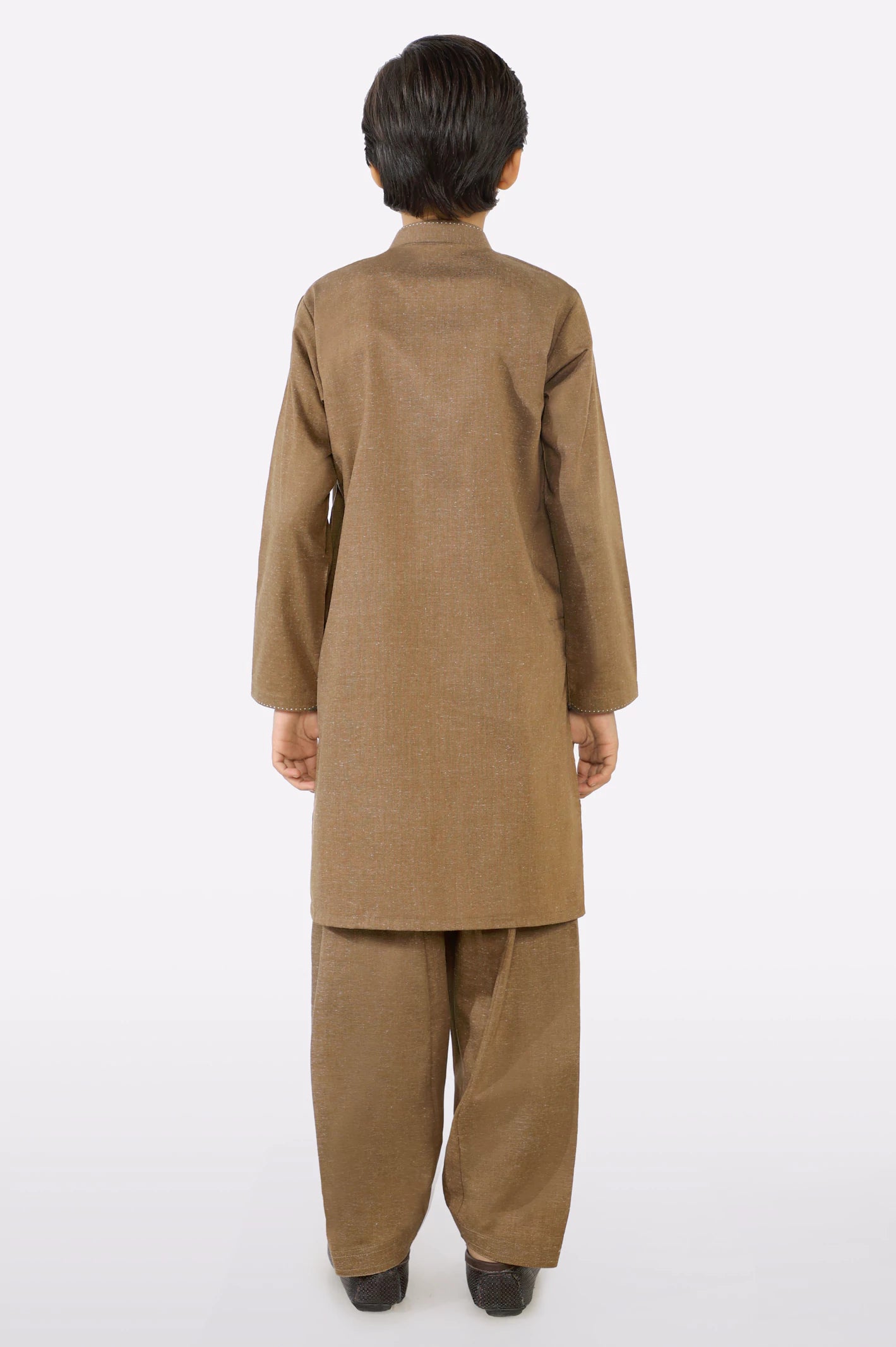 Light Brown Boys Kameez Shalwar - Image 4