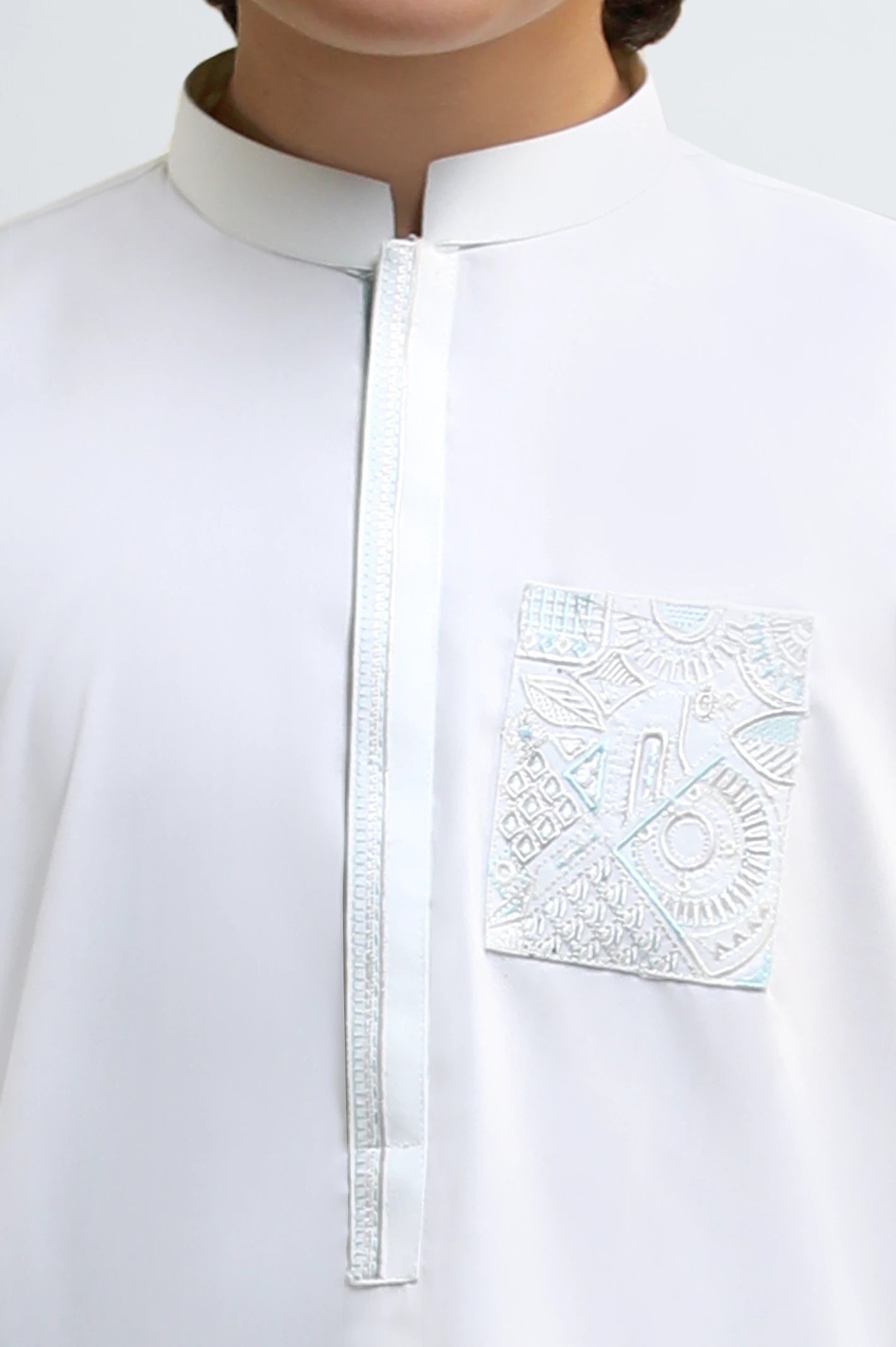 Off White Boys Kameez Shalwar - Image 3