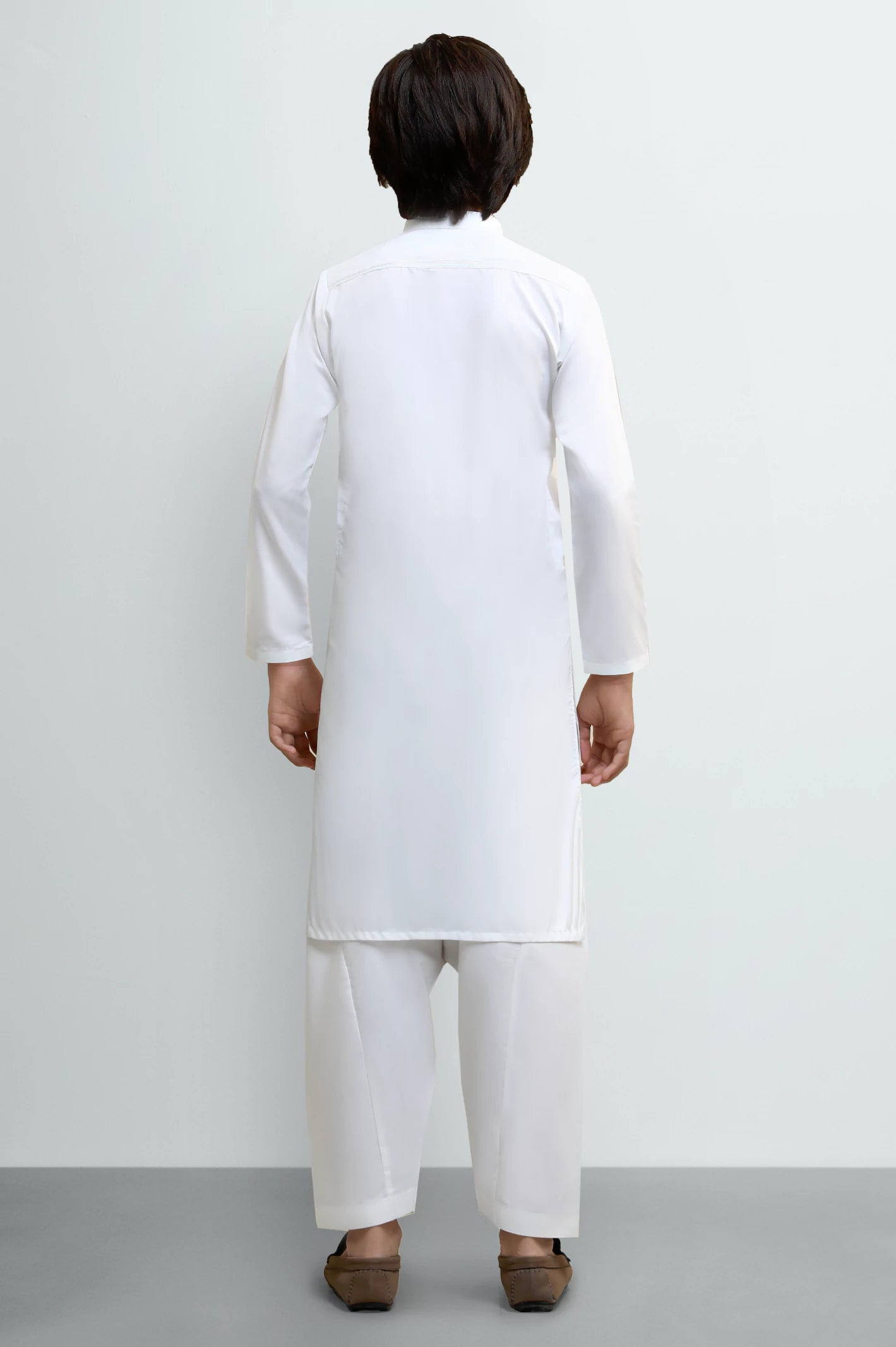 Off White Boys Kameez Shalwar - Image 4