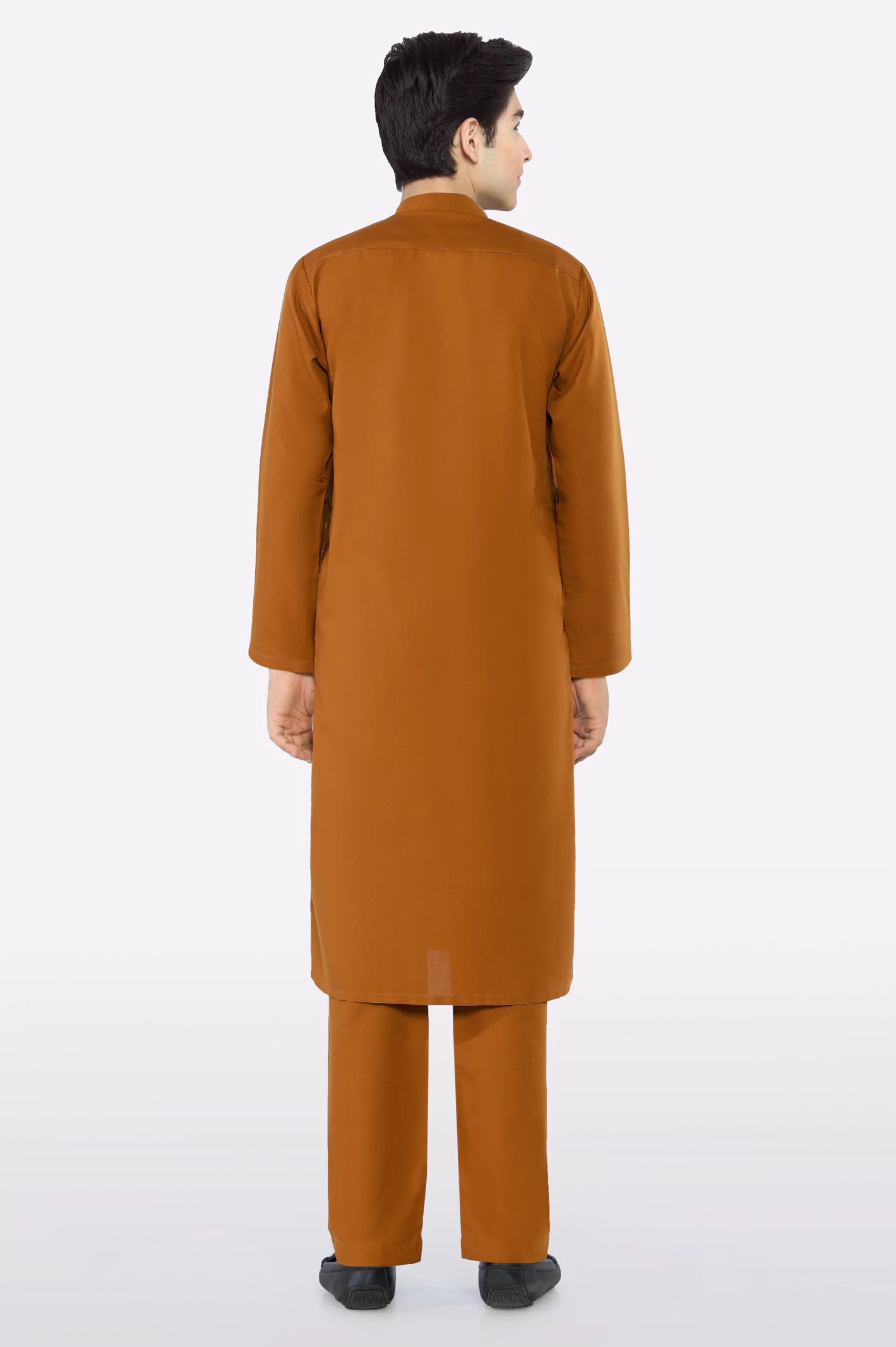 Rust Teens Kurta Pajama - Image 3
