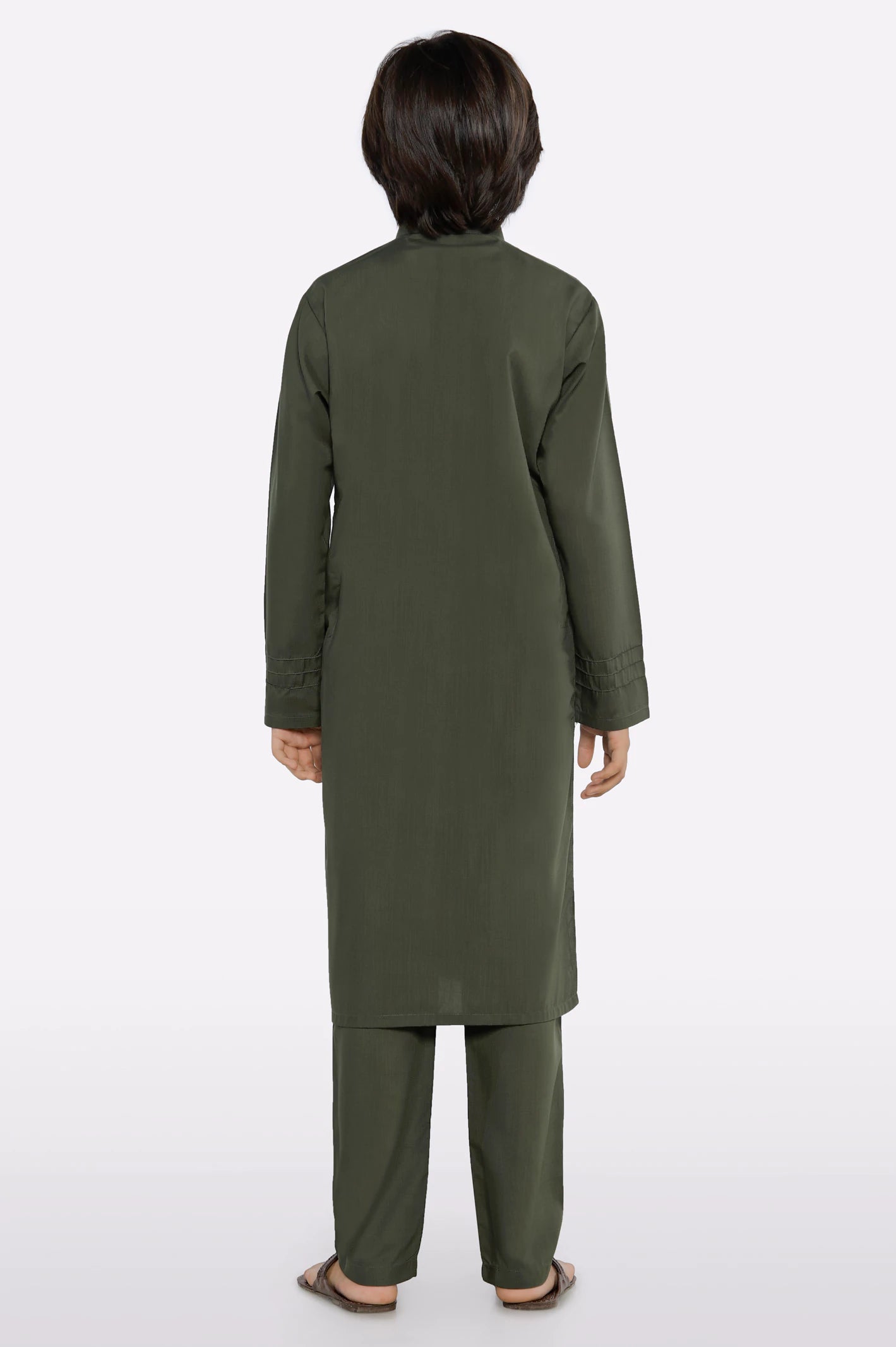 Green Boys Kurta Pajama - Image 3