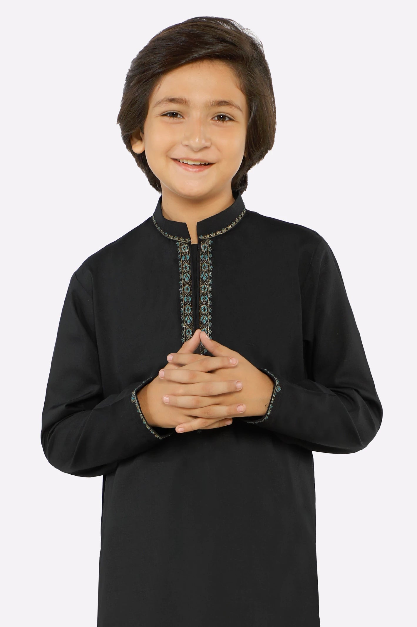 Black Boys Kurta Pajama - Image 2
