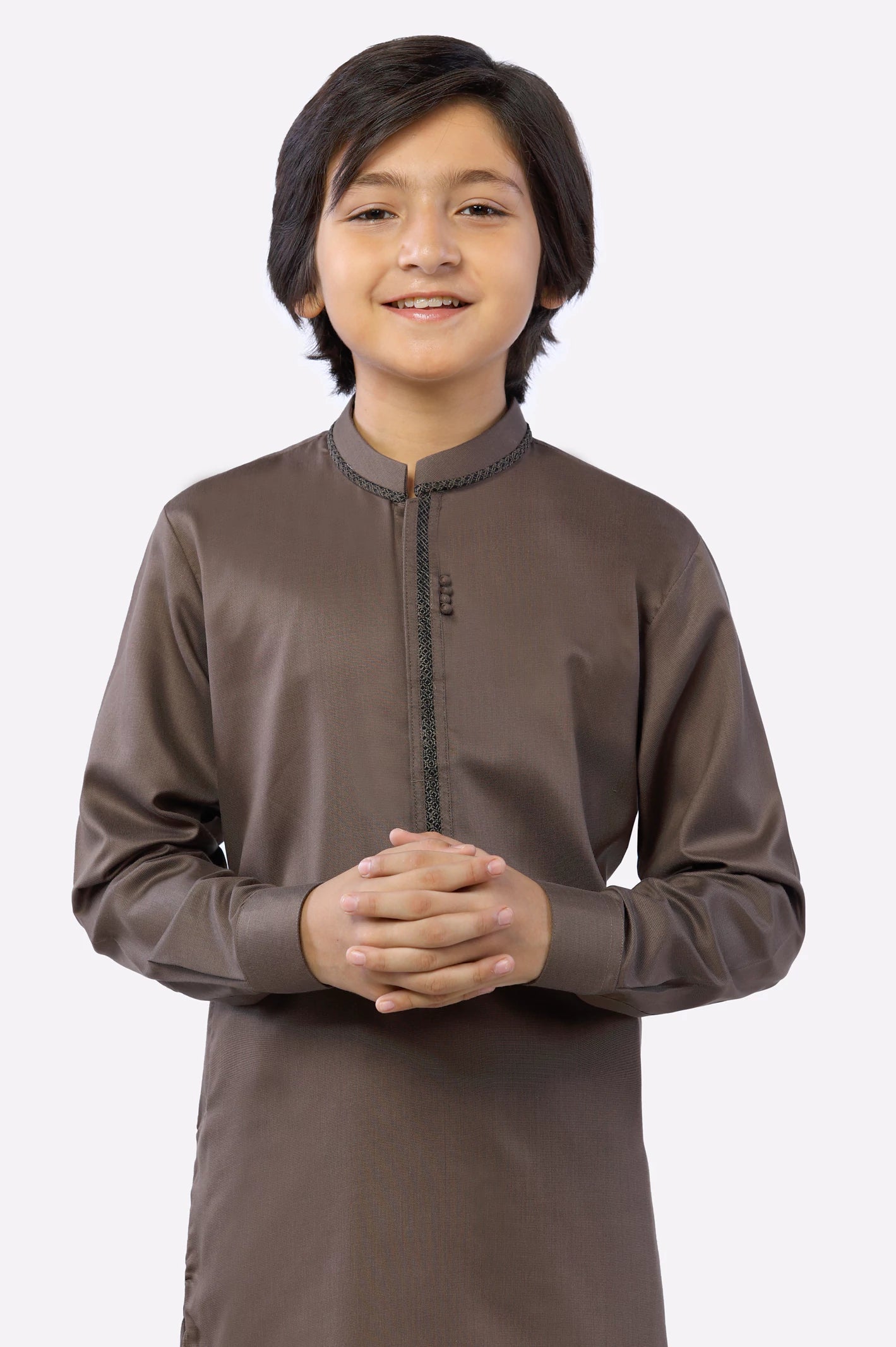 Brown Boys Kurta Pajama - Image 2