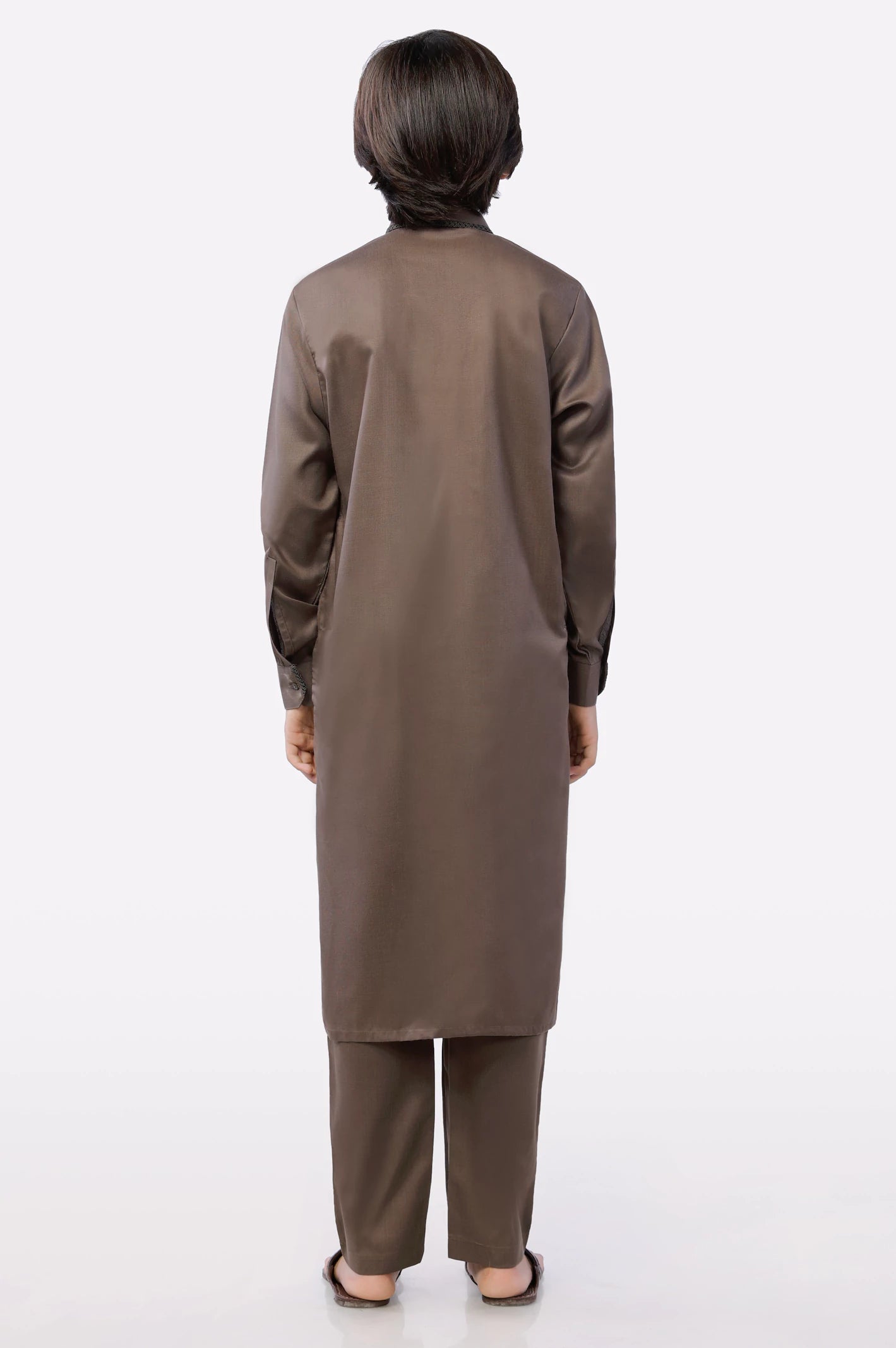 Brown Boys Kurta Pajama - Image 4