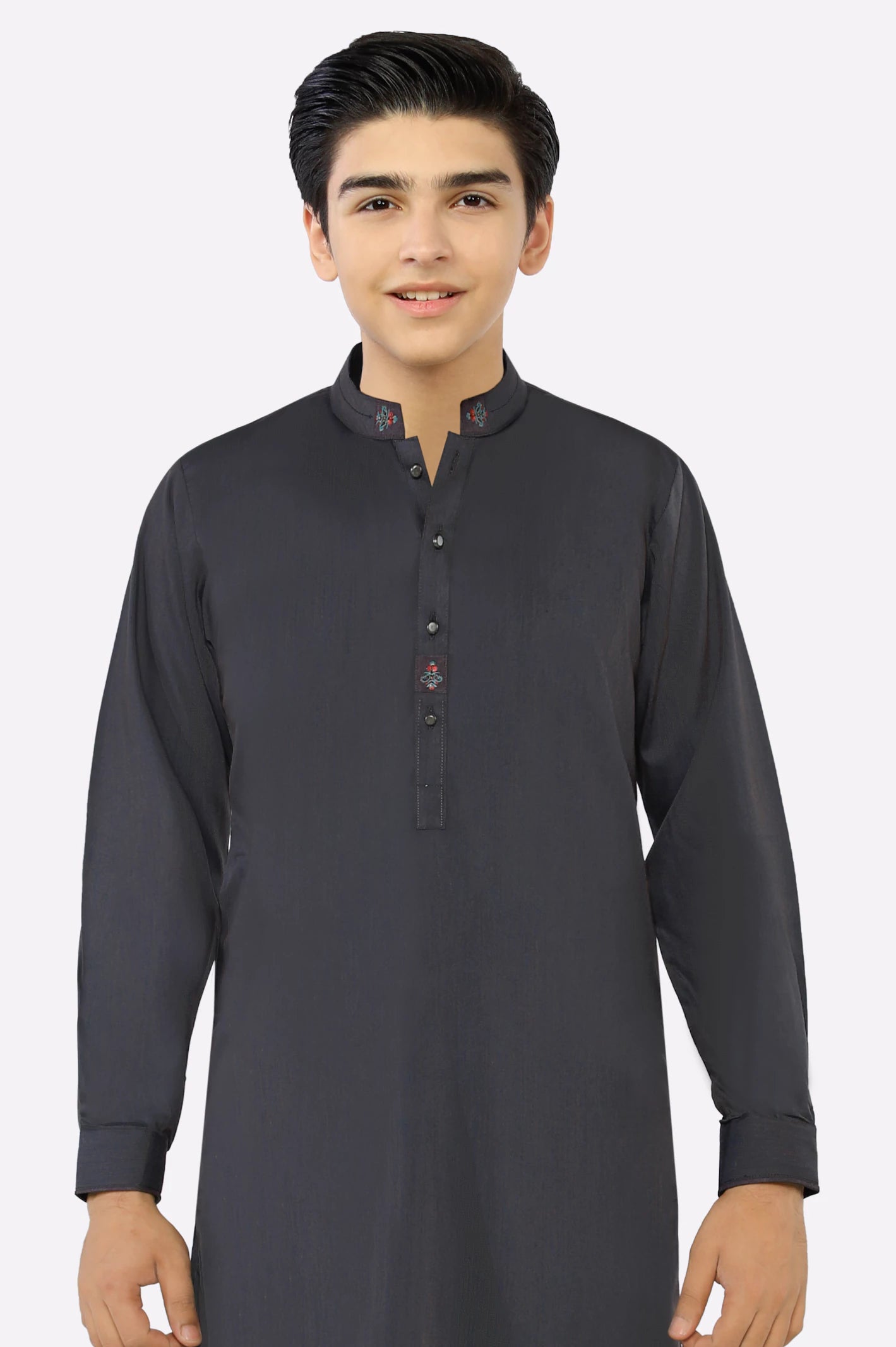 Charcoal Teens Kameez Shalwar - Image 2