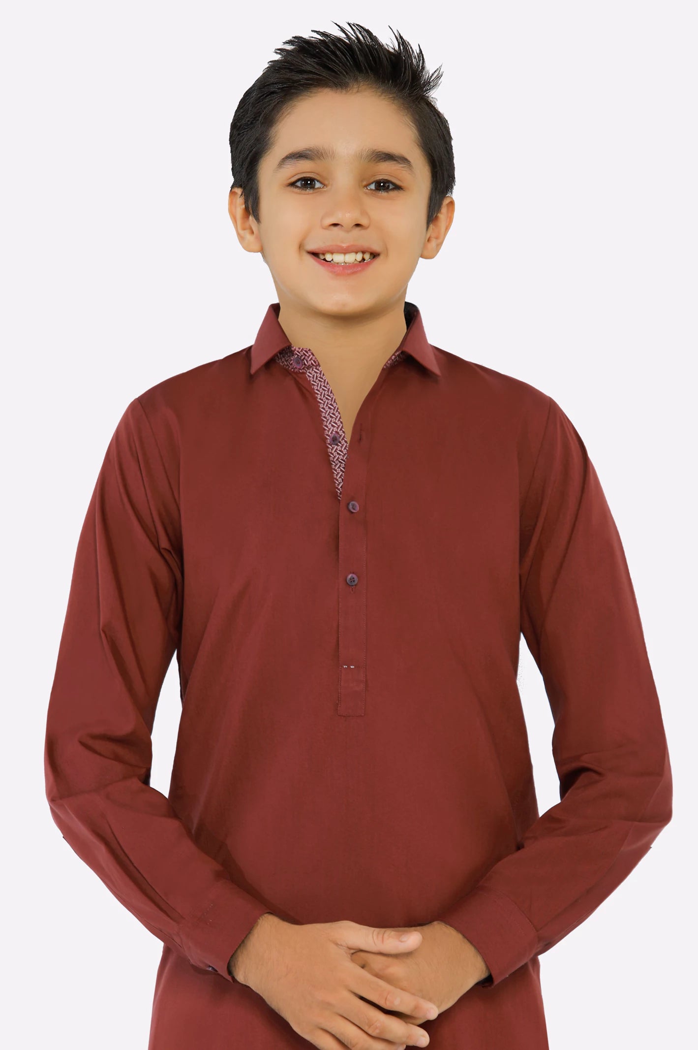 Maroon Teens Kameez Shalwar - Image 2