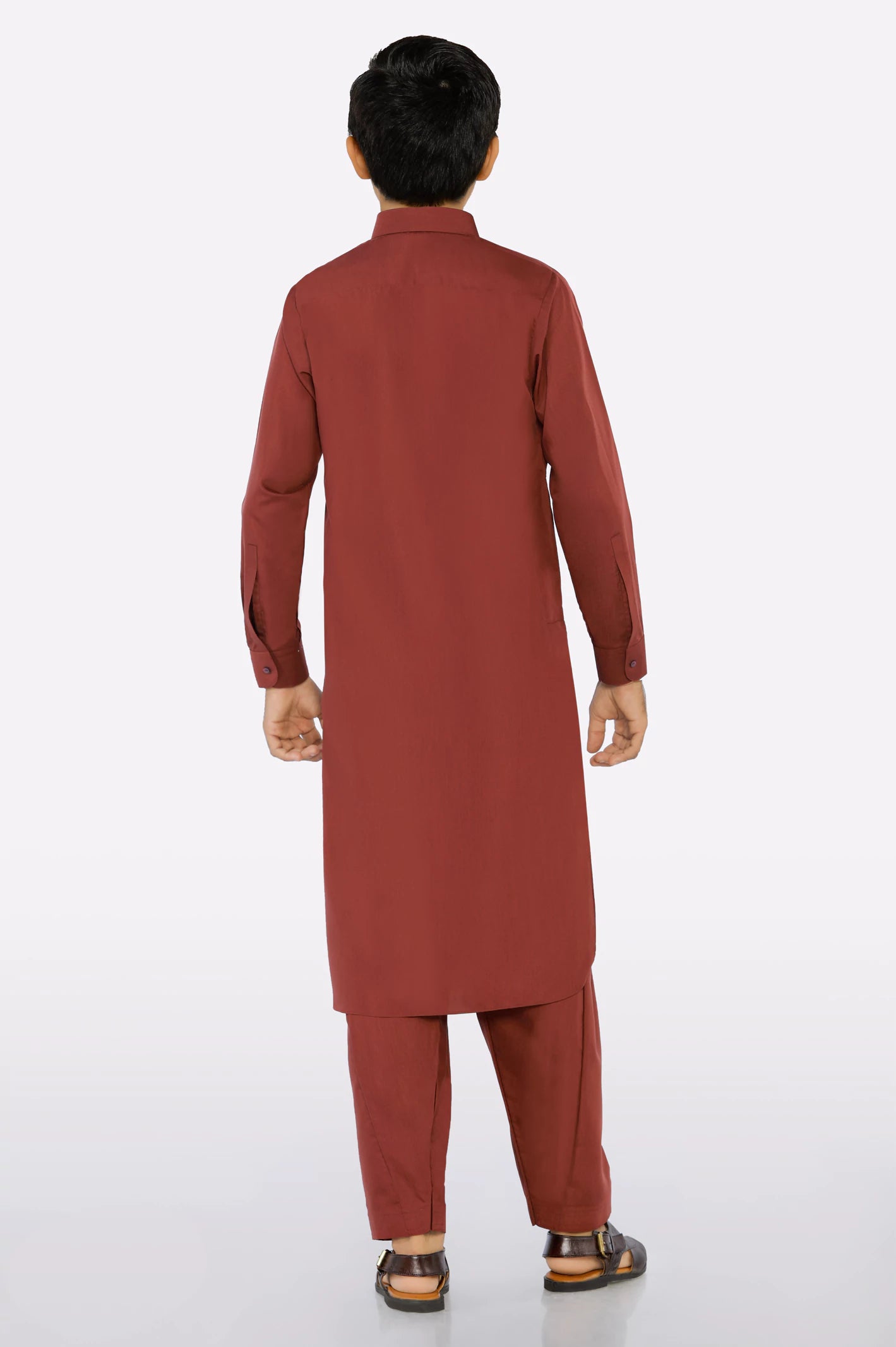 Maroon Teens Kameez Shalwar - Image 3