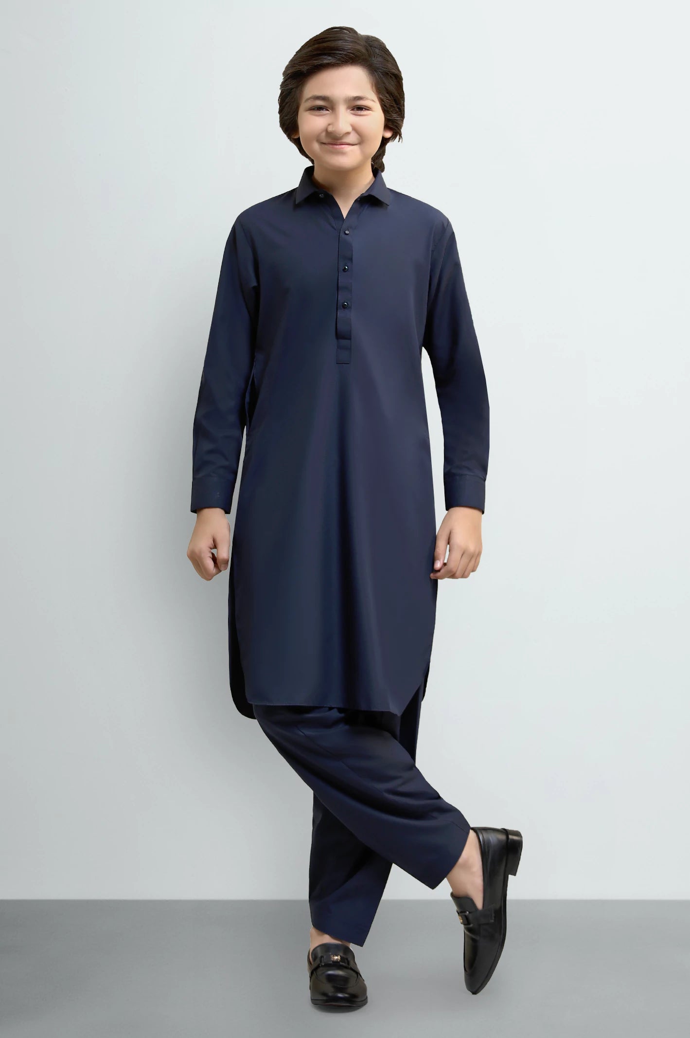 Navy Blue Teens Kameez Shalwar