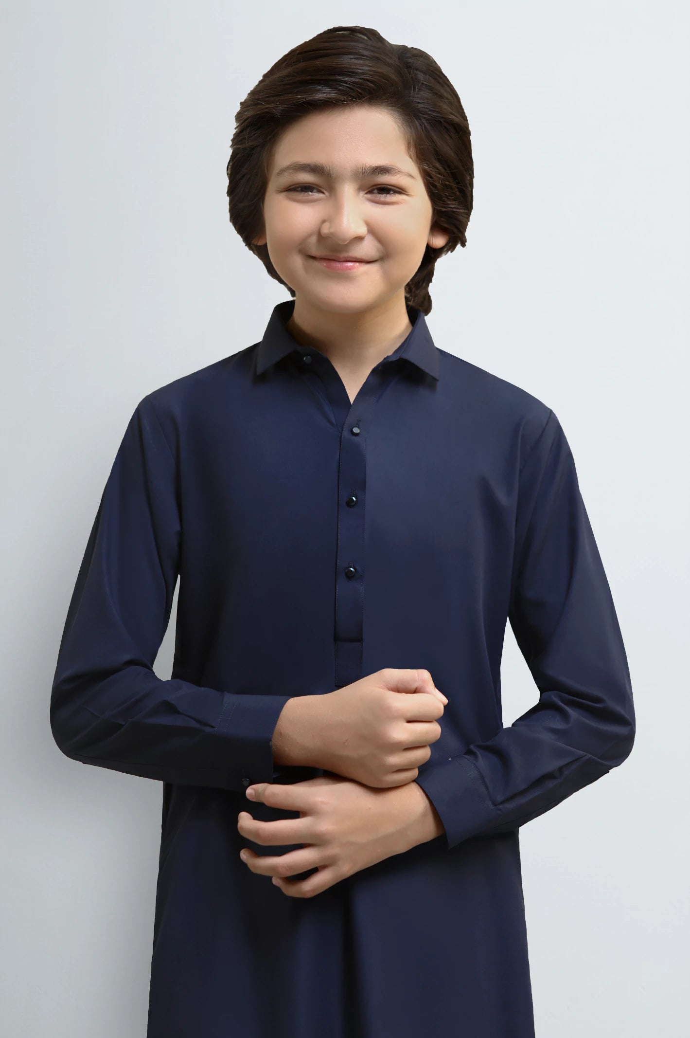 Navy Blue Teens Kameez Shalwar - Image 2