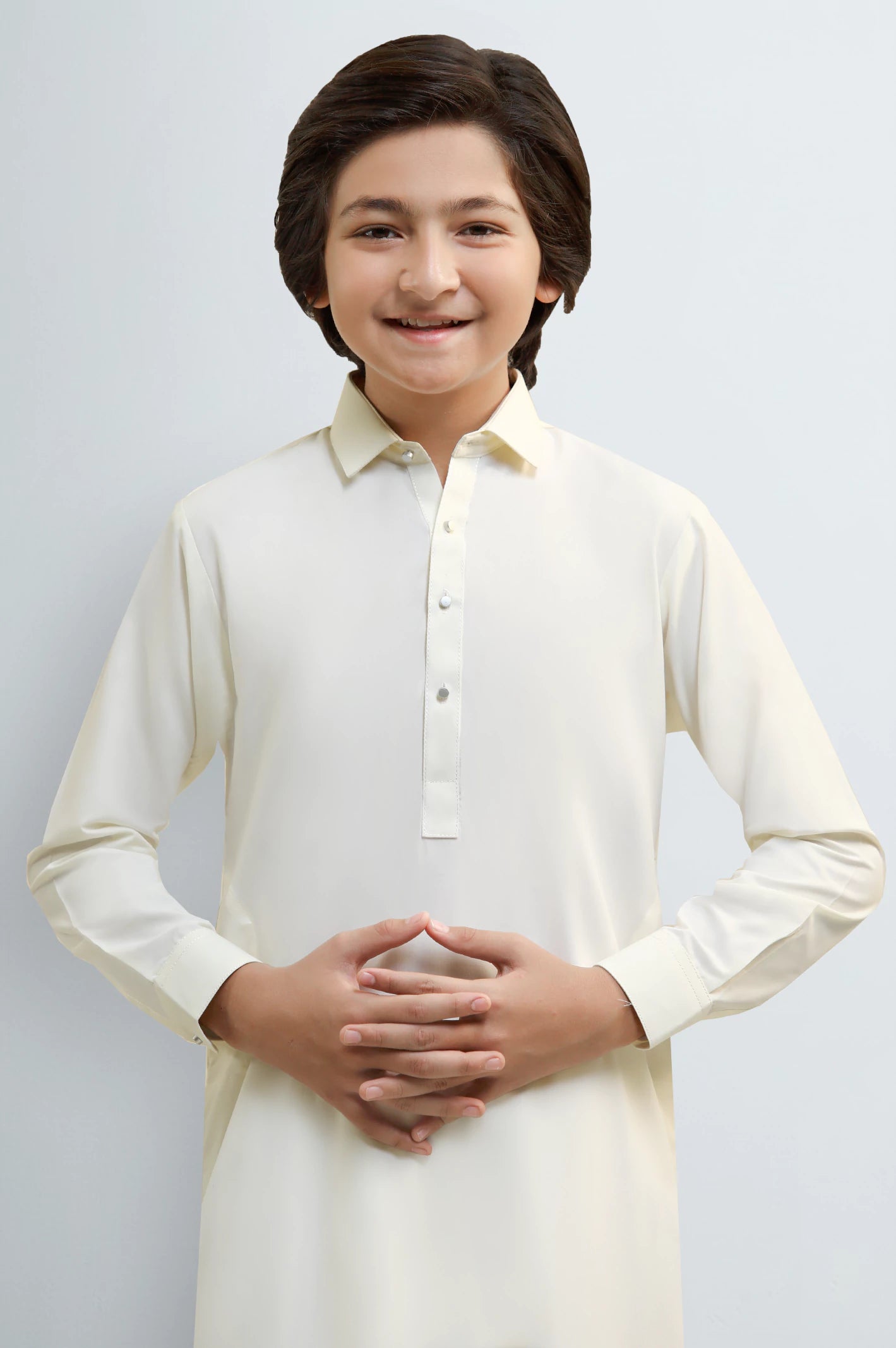 Cream Teens Kameez Shalwar - Image 2