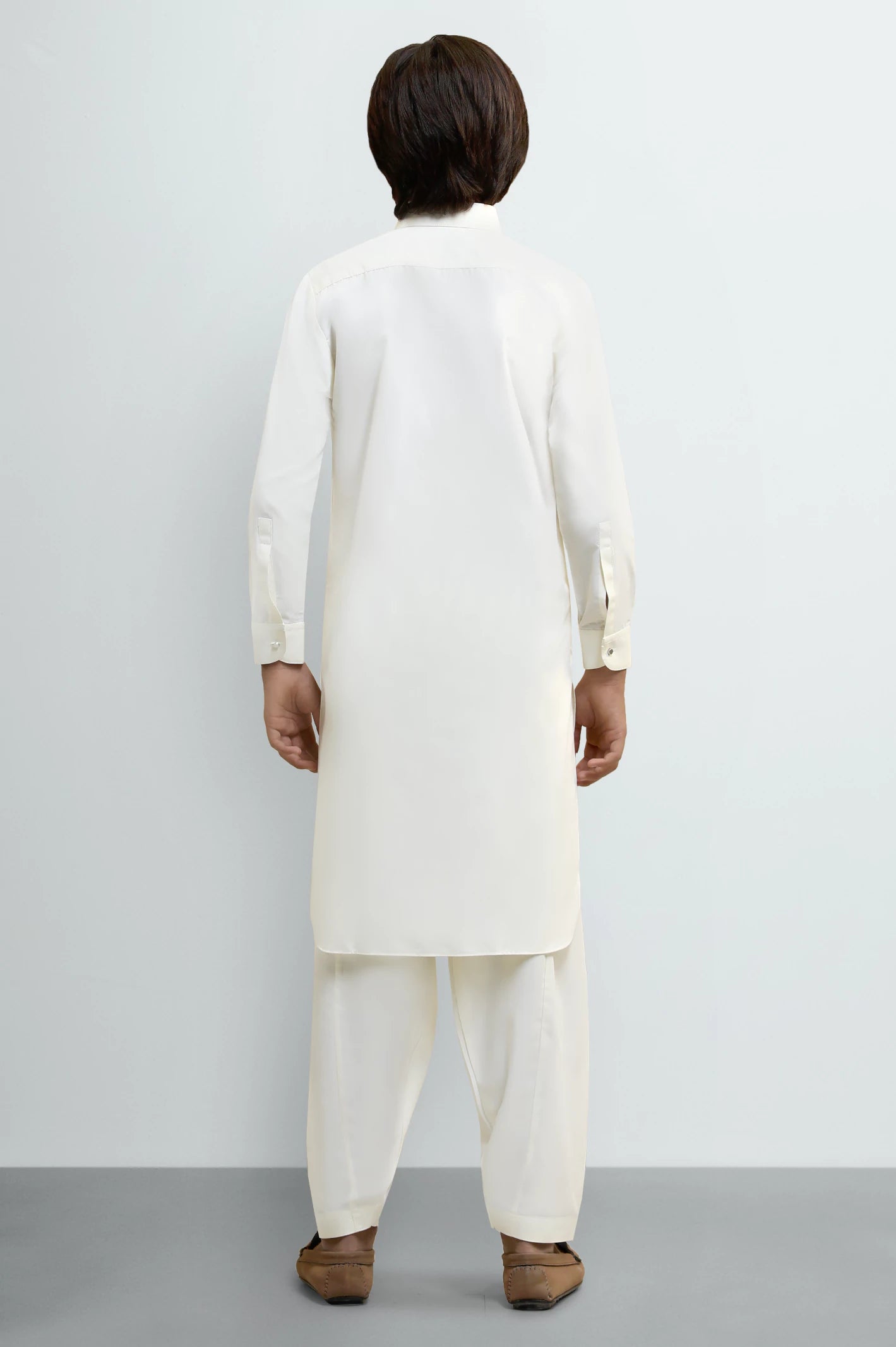 Cream Teens Kameez Shalwar - Image 4