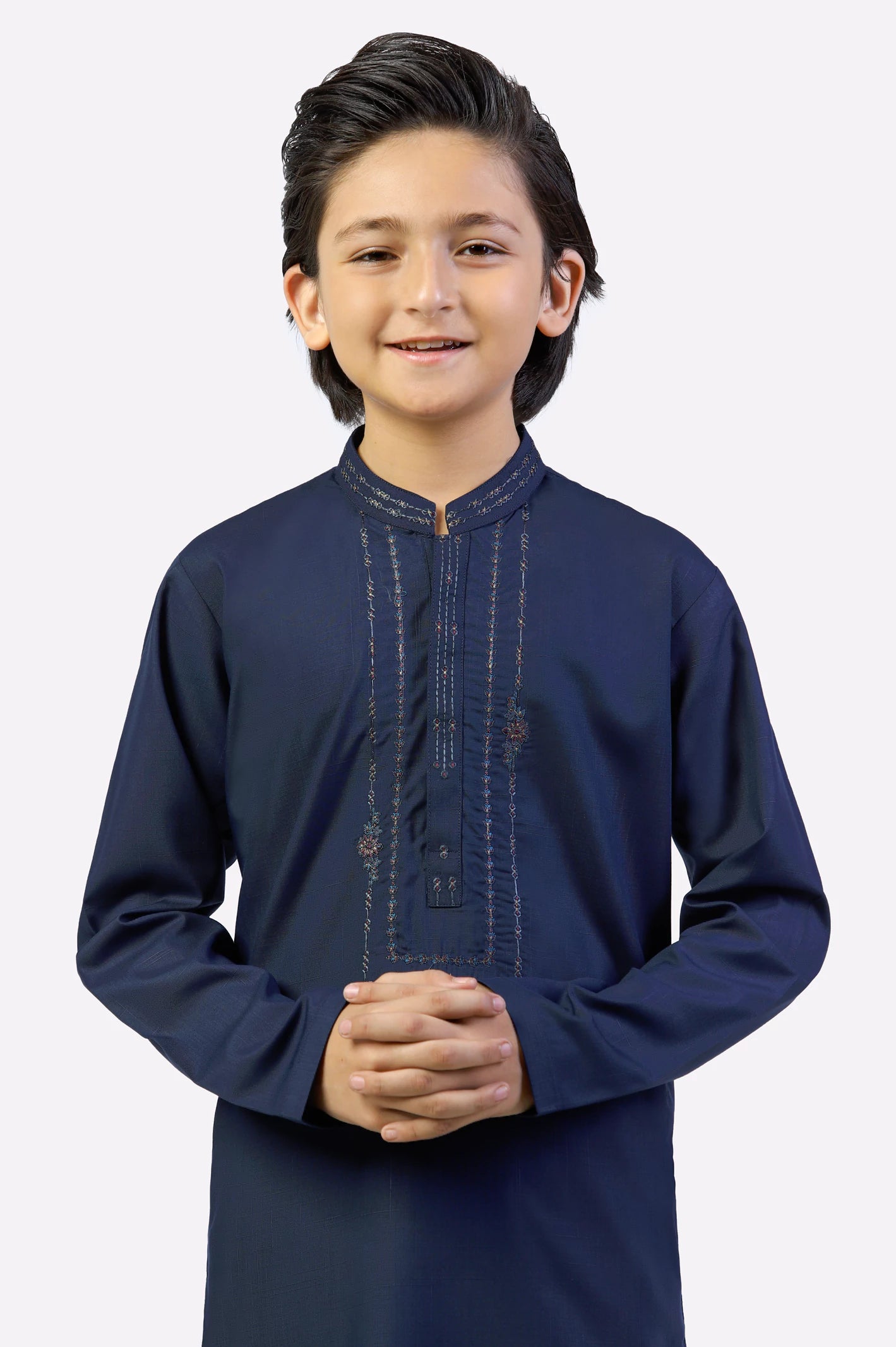 Dark Blue Boys Kameez Shalwar - Image 2