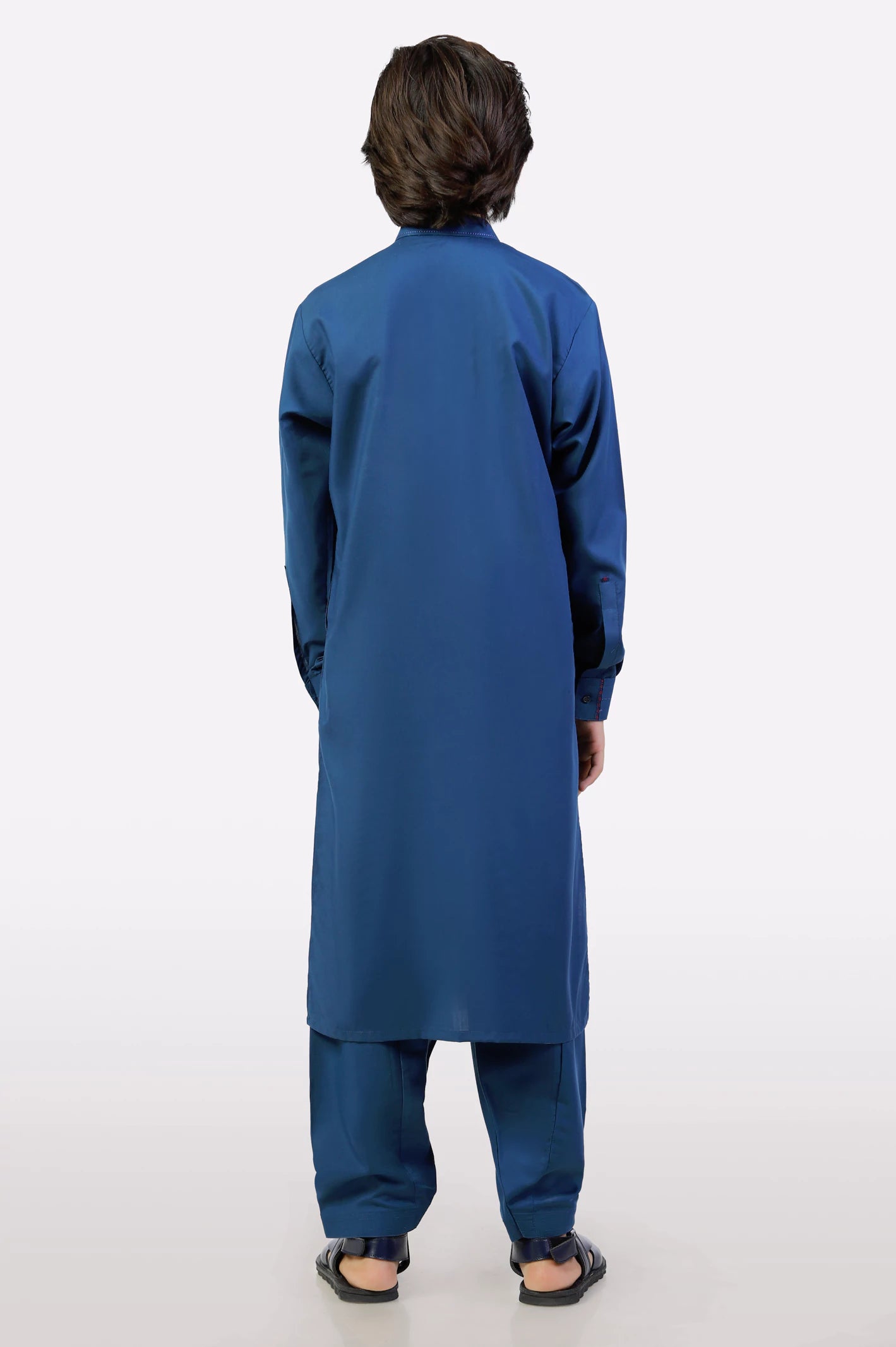 Royal Blue Boys Kameez Shalwar - Image 3