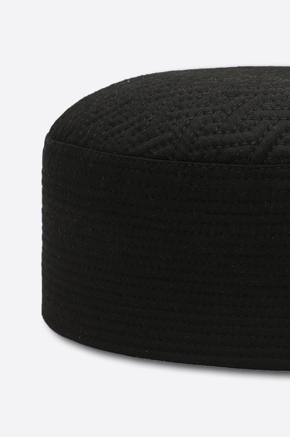 Black Kufi Cap For Men - Image 2