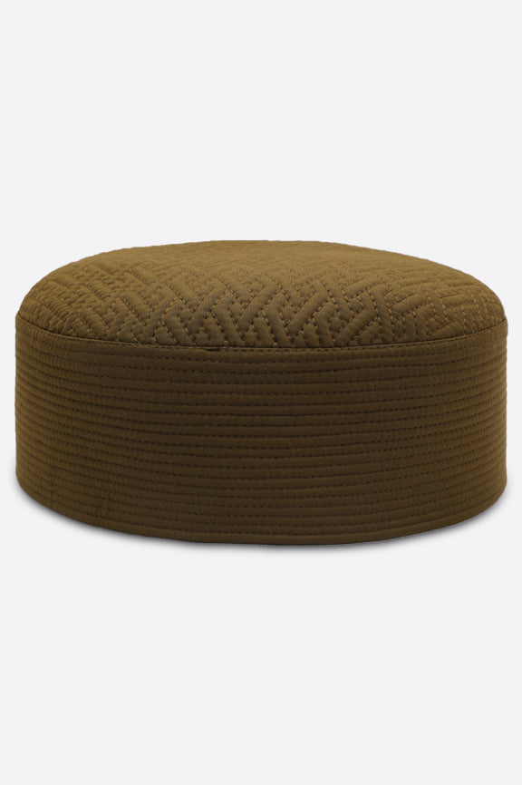Brown Kufi Cap For Men