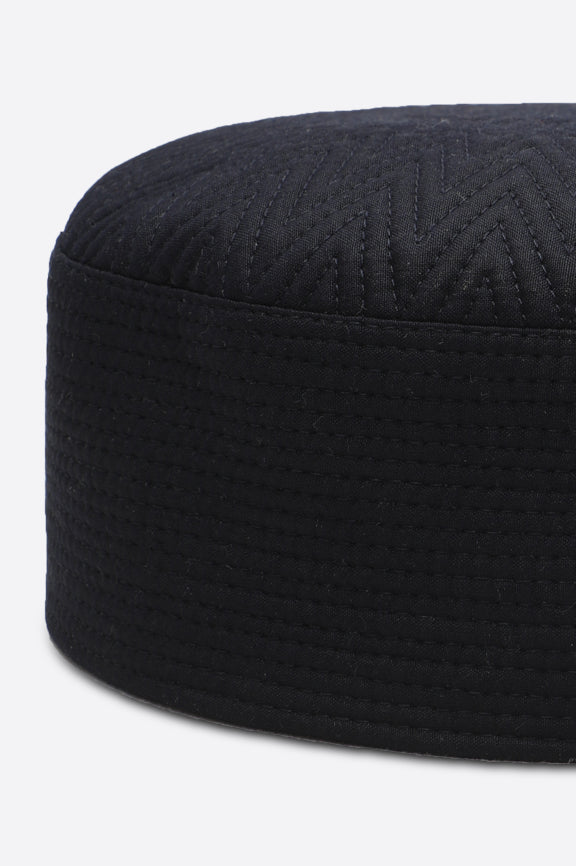 Dark Blue Kufi Cap For Men - Image 2