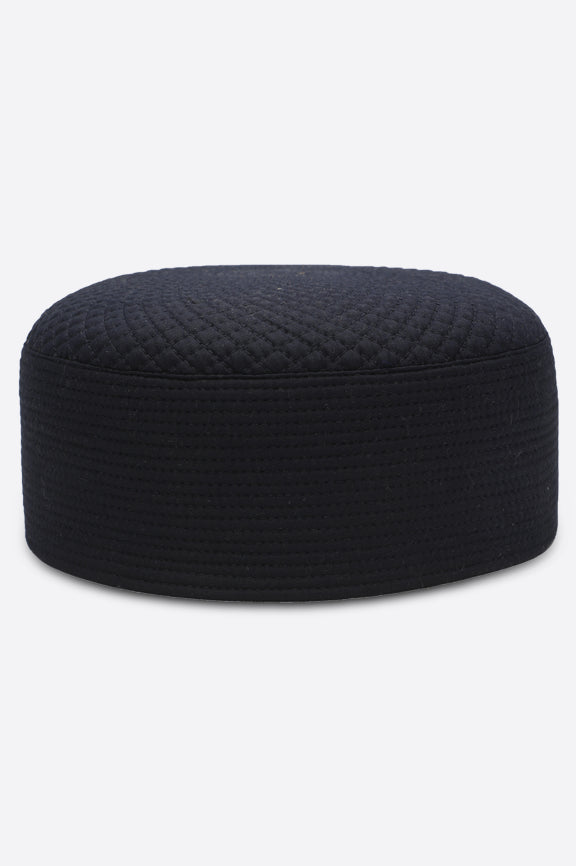 Dark Blue Kufi Cap For Men