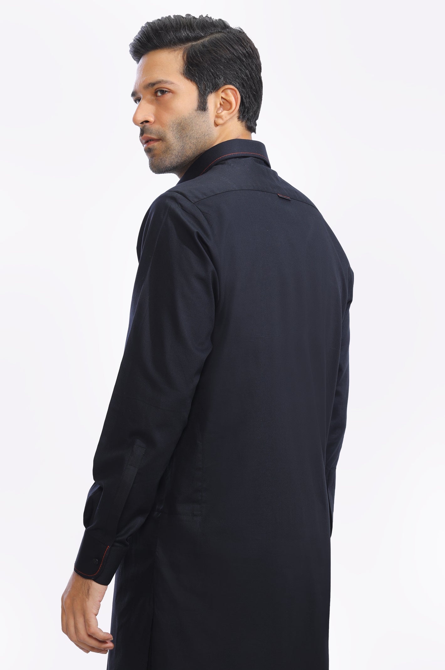 Black Cotton Shalwar Kameez - Image 4