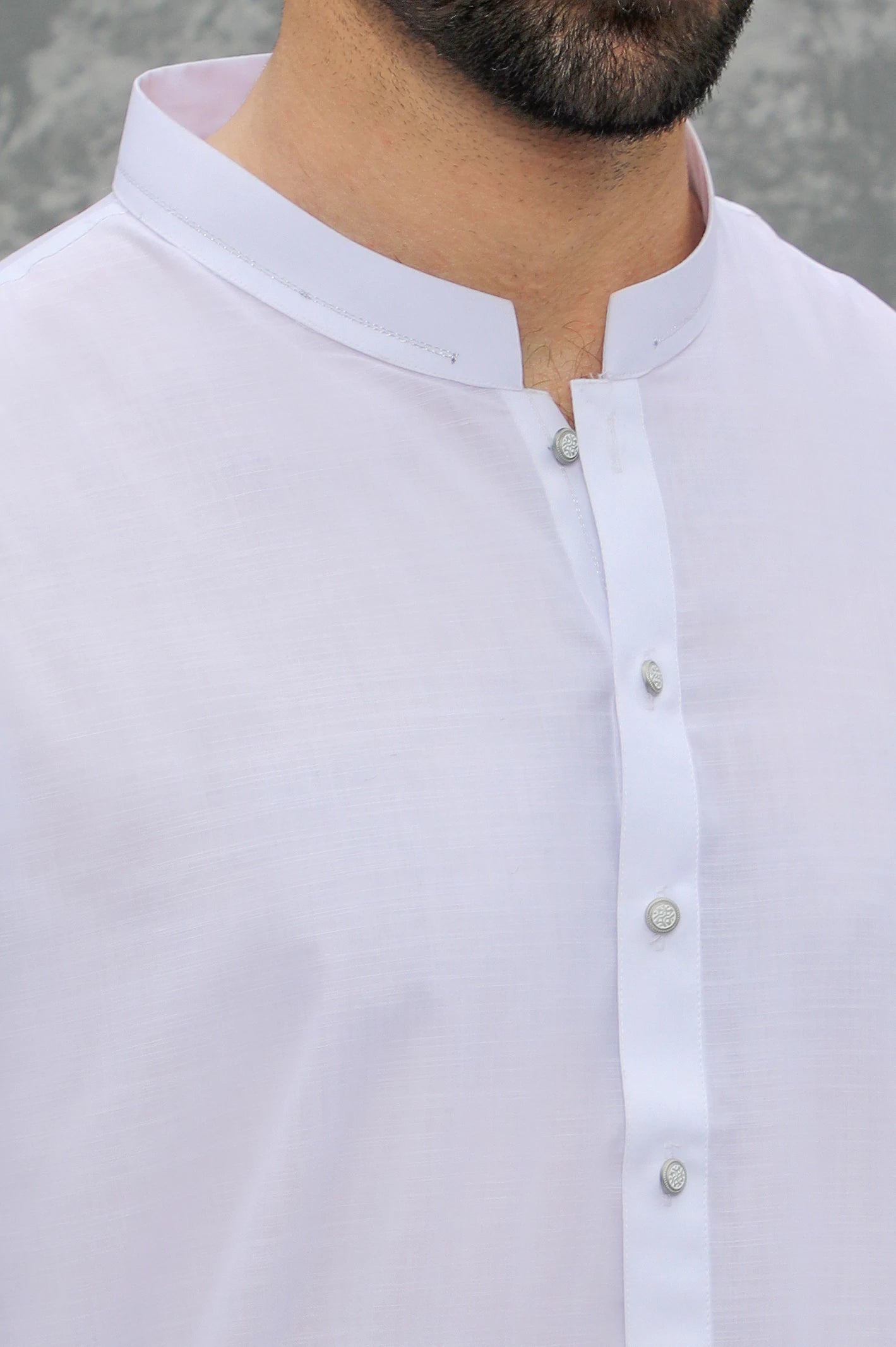 White Wash & Wear Shalwar Kameez - Image 3