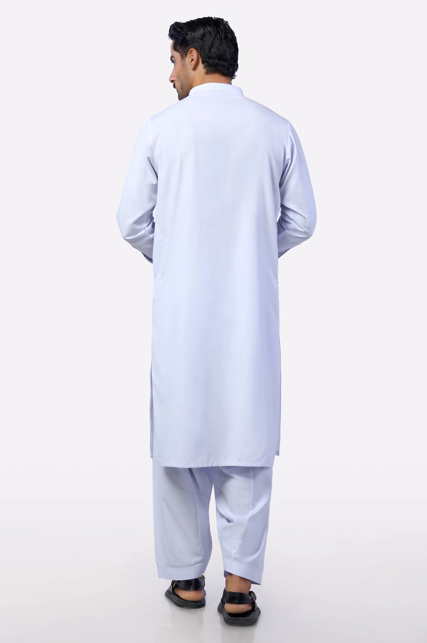White Wash & Wear Shalwar Kameez - Image 4