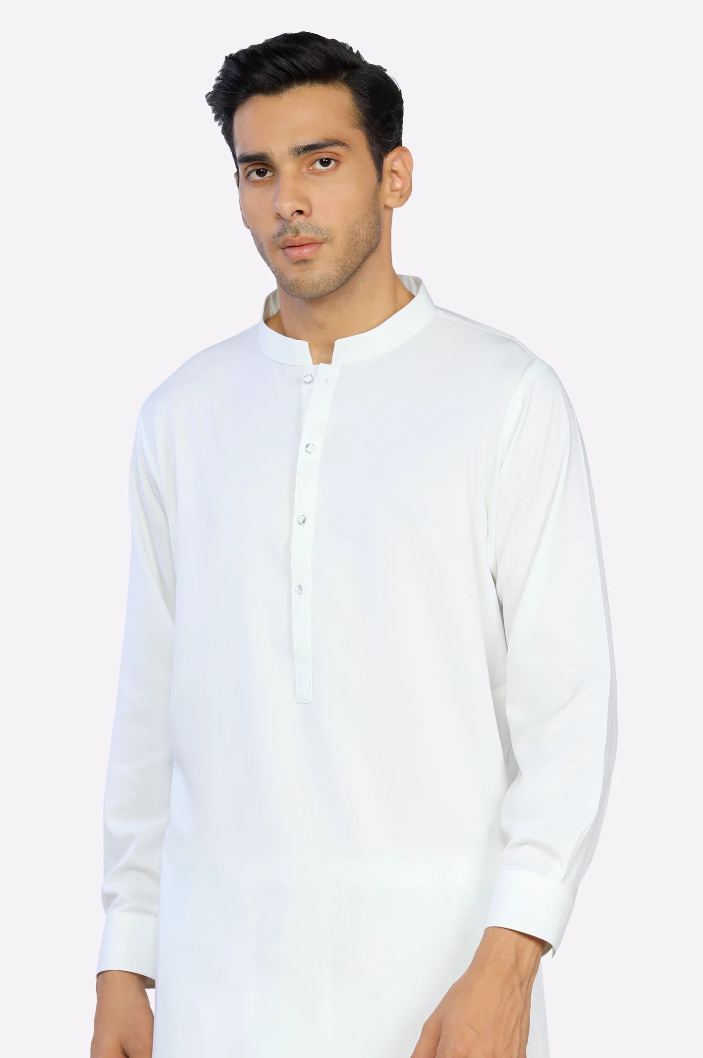 Off White Wash & Wear Shalwar Kameez - Image 4
