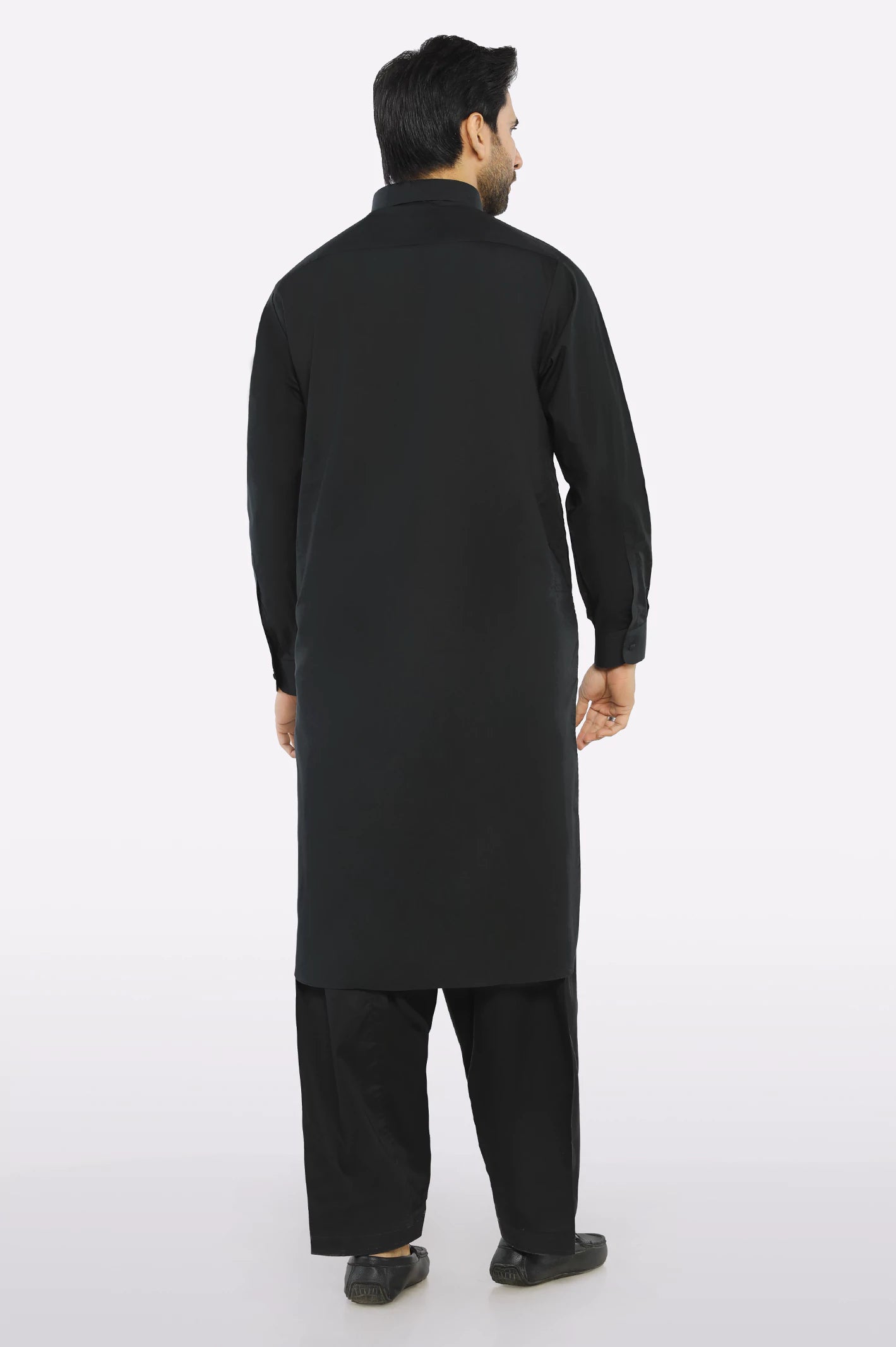 Black Cotton Shalwar Kameez - Image 4