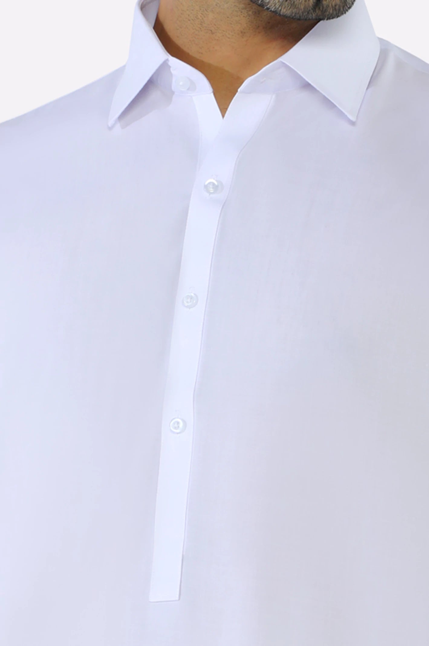 White Wash & Wear Shalwar Kameez - Image 3